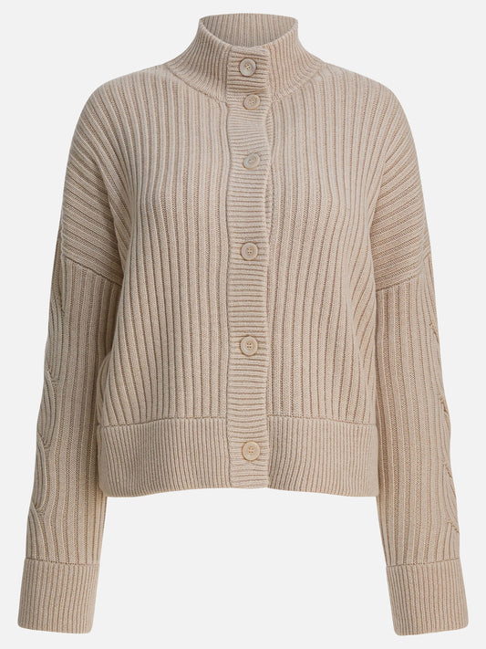 Cardigan Solid colour  Beige - Max Mara Donna | VIETTI Online Store 
