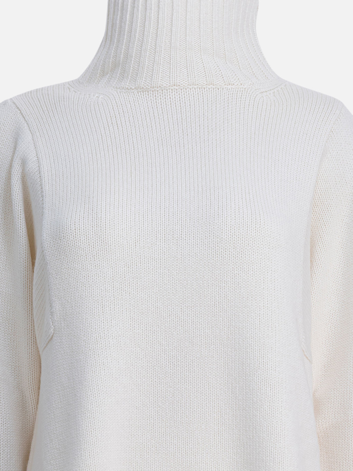 Max Mara Cashmere turtleneck sweater White