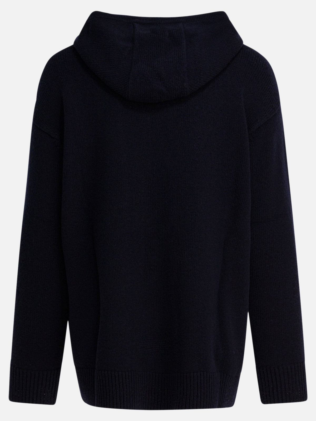 Max Mara Wool and cashmere hooded sweater Blue - VIETTI