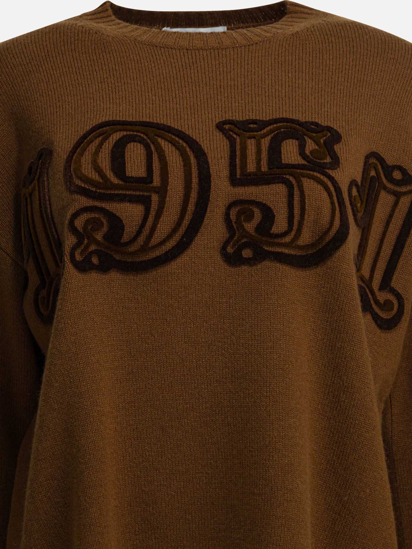 Crewneck sweaters Embroidered  Brown - Max Mara Women | PDP | VIETTI Online Store | Zoom-Modal_3
