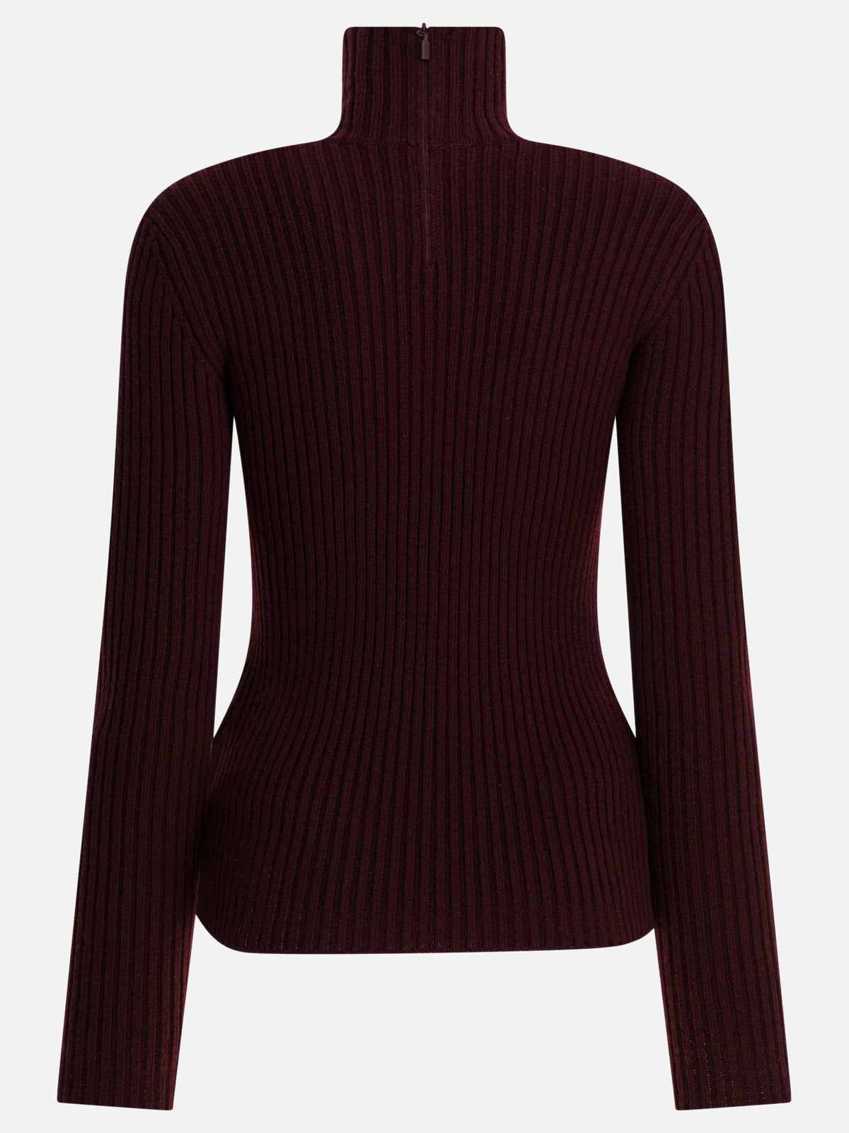 Max Mara Wool and cashmere turtleneck sweater Bordeaux