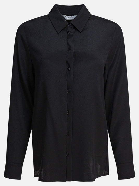Max Mara Pure Silk shirt Black

