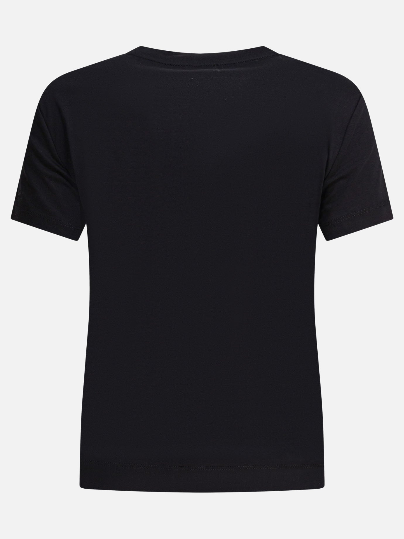 Max Mara◆ SHORT-SLEEVED ROUND NECK Tシャツ Max Mara Pure Short-sleeved cotton t-shirt Black - Women | VIETTI