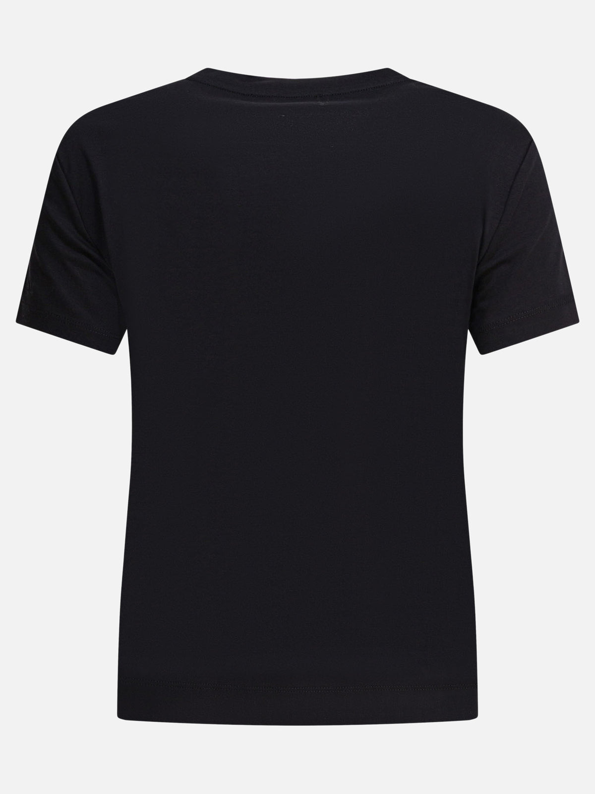 Max Mara Pure Short-sleeved cotton t-shirt Black