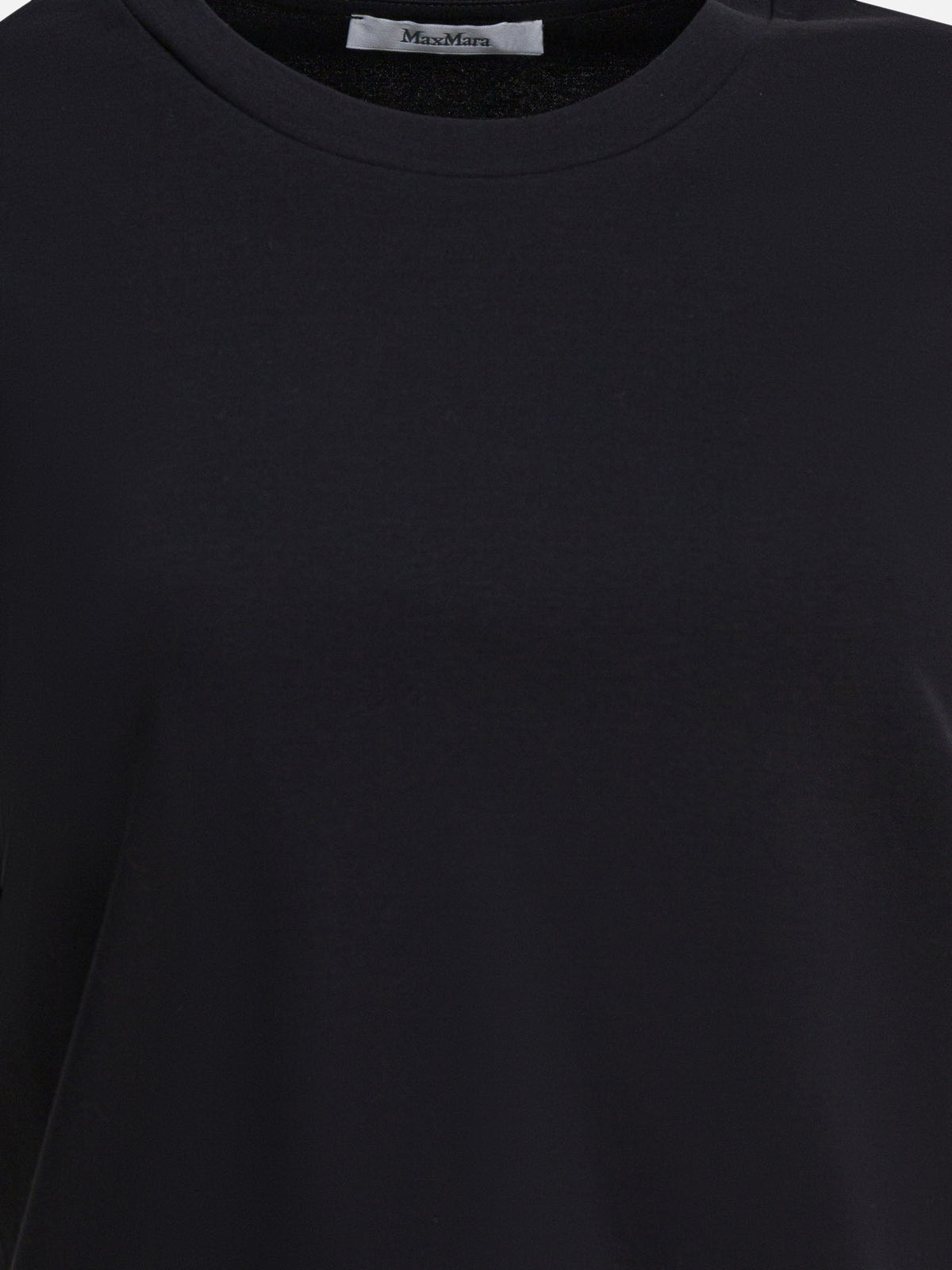 Max Mara Pure Short-sleeved cotton t-shirt Black
