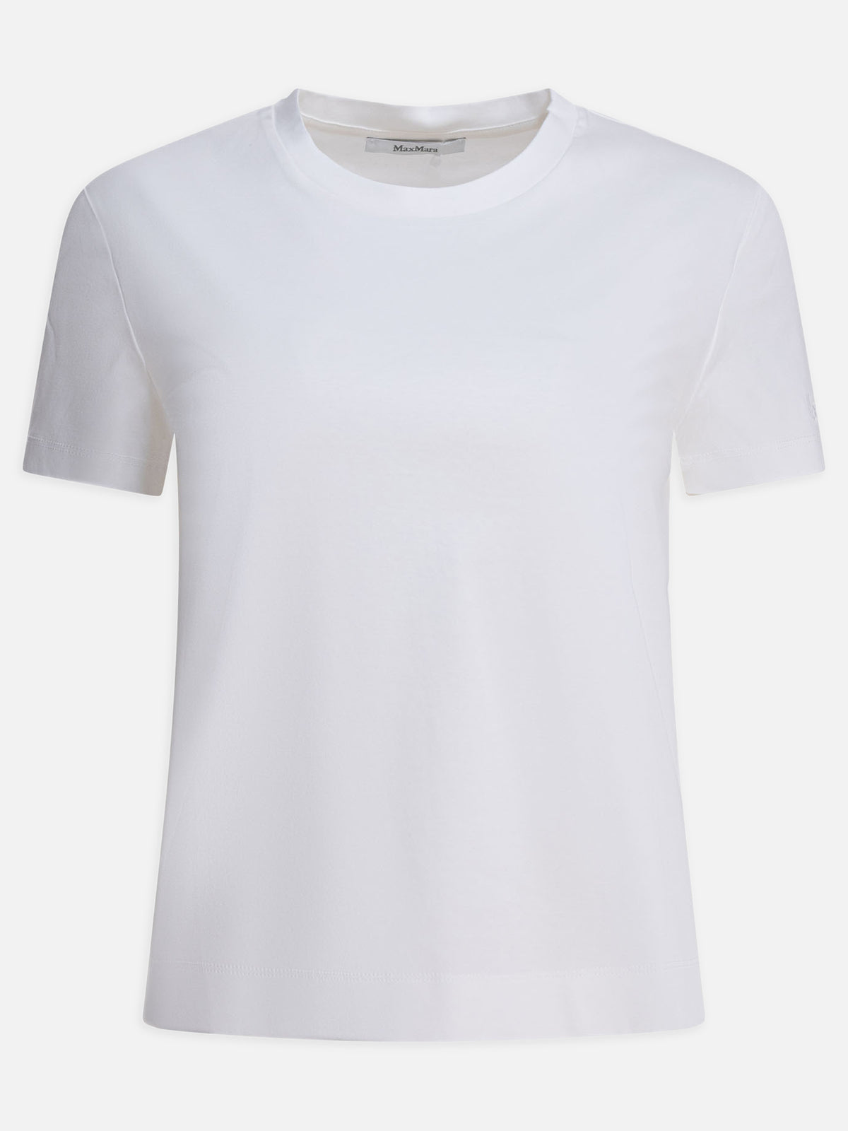 Max Mara Pure Short-sleeved cotton t-shirt White