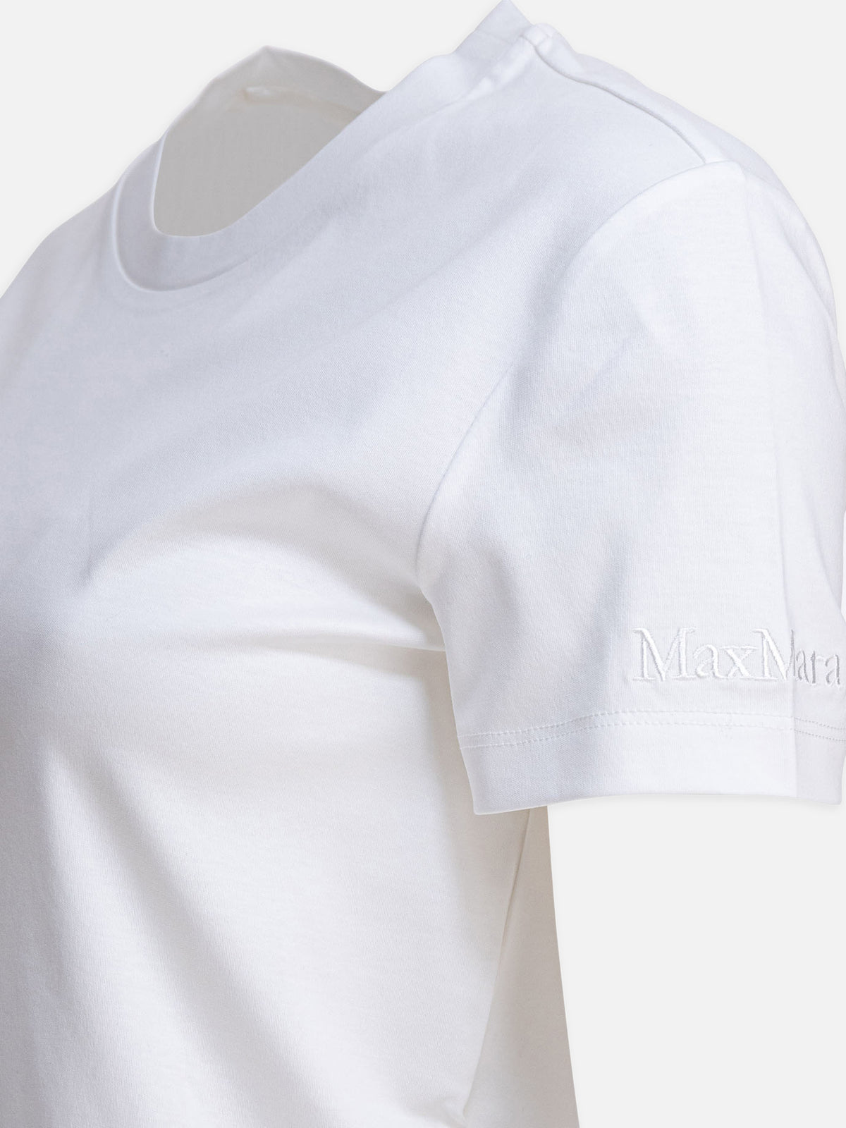 Max Mara Pure Short-sleeved cotton t-shirt White