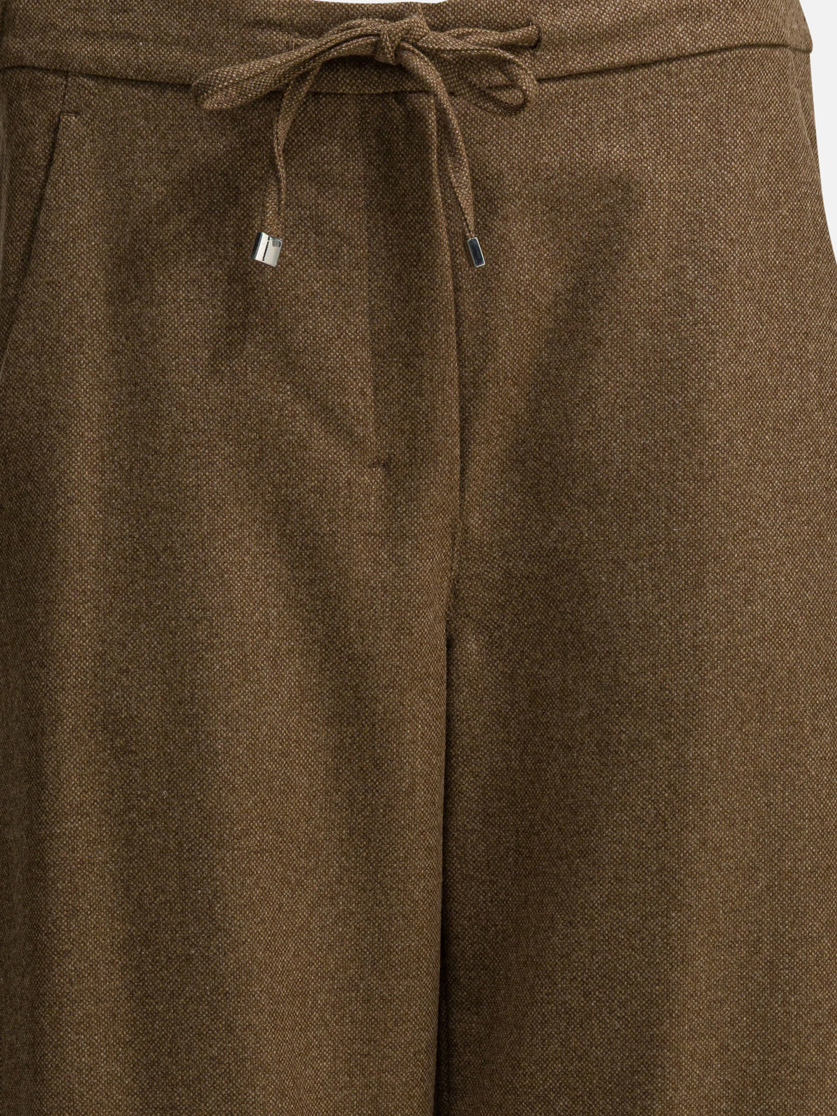 Max Mara S Wide wool and cashmere pants Beige - VIETTI