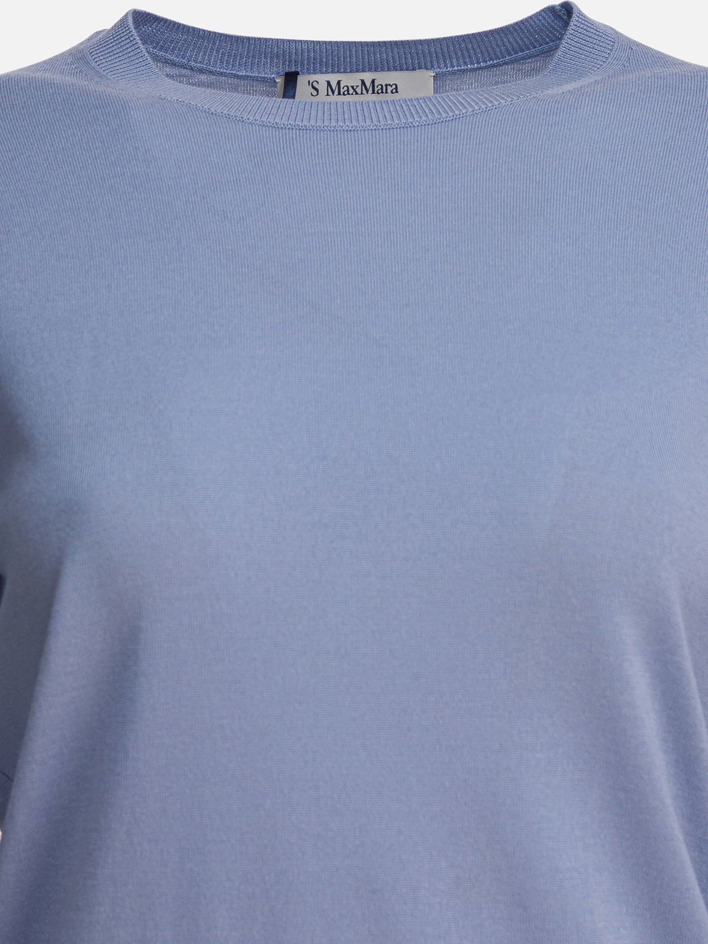 Crewneck sweaters Solid colour  Light blue - Max Mara S Women | PDP | VIETTI Online Store | thumbnail_3