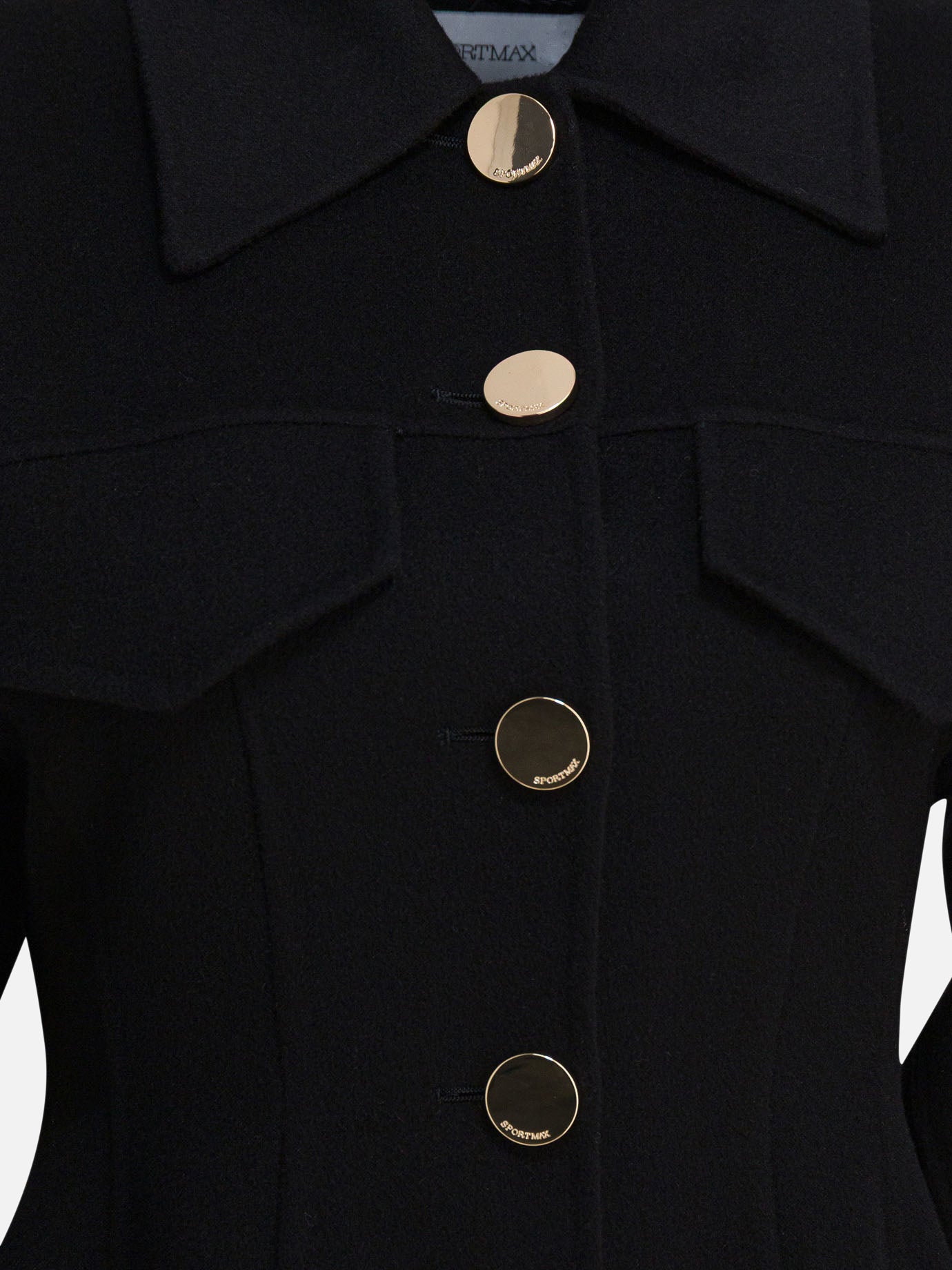 Cappotti corti Solid colour  Nero - Max Mara Sportmax Donna | PDP | VIETTI Online Store | thumbnail_3