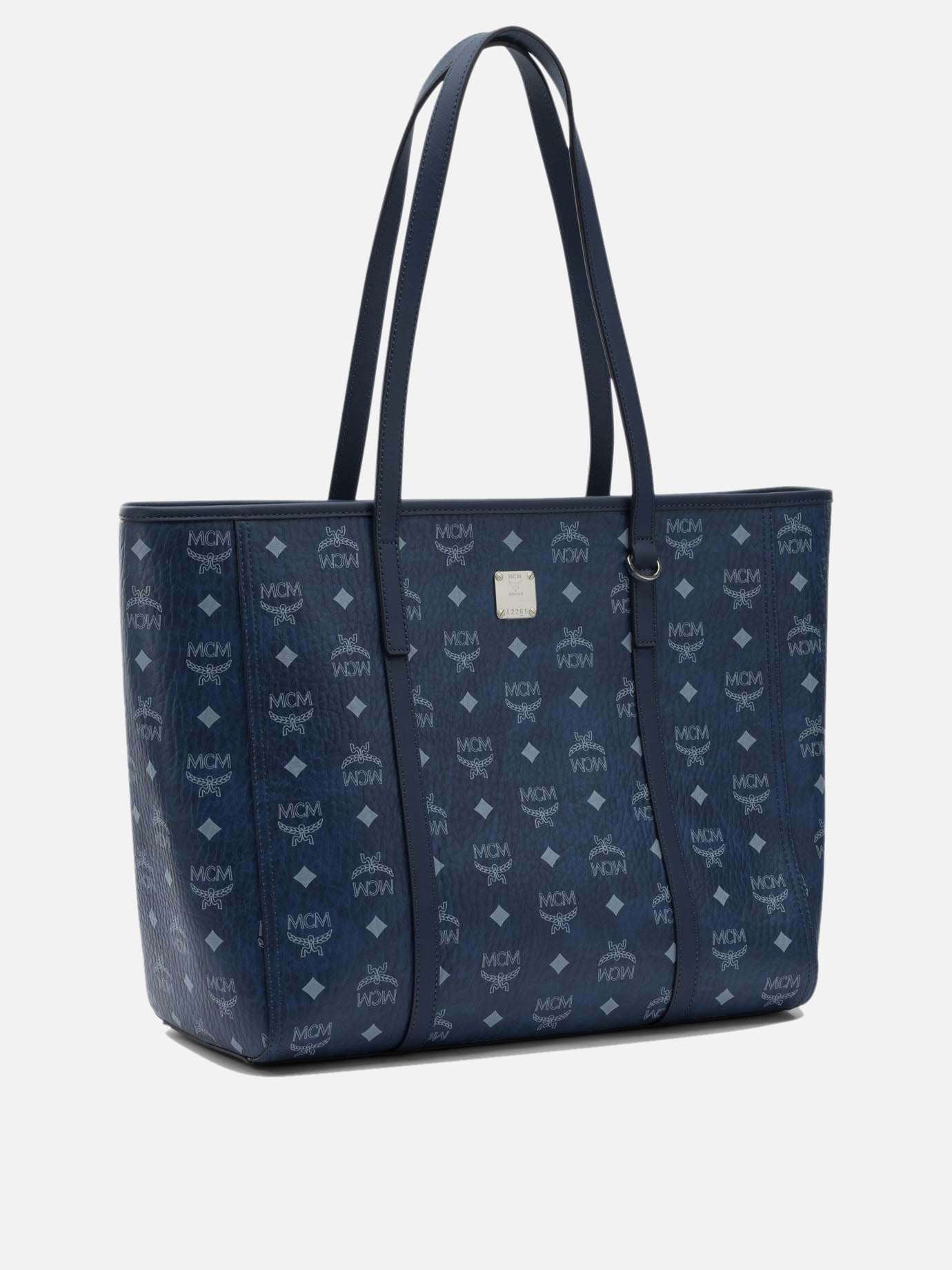 Borse grandi 63% polyurethane 20% polyester 17% cotton  Blu - Mcm Donna | PDP | VIETTI Online Store | thumbnail_2