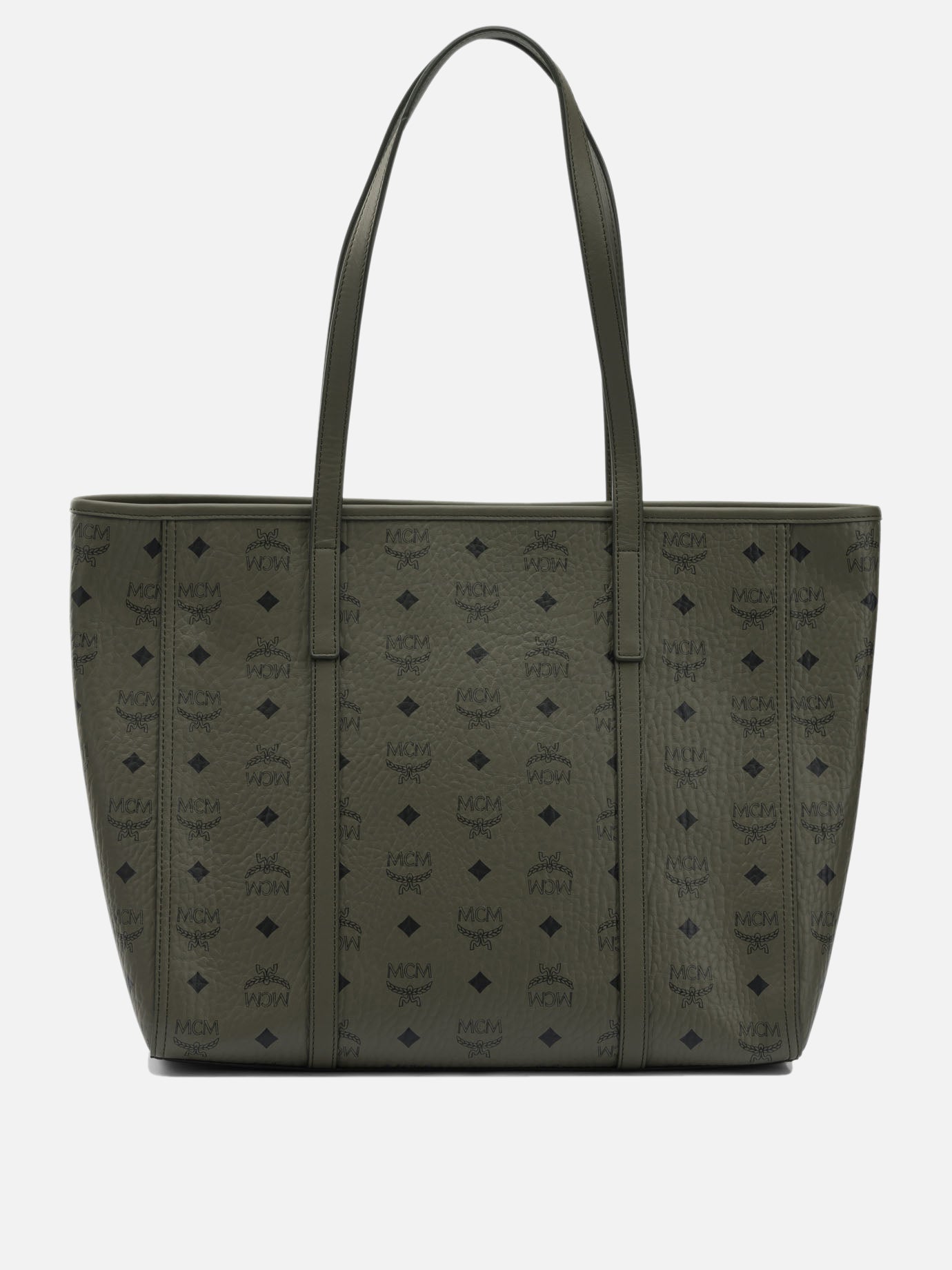 Borse grandi 63% polyurethane 20% polyester 17% cotton  Verde - Mcm Donna | PDP | VIETTI Online Store | thumbnail_3