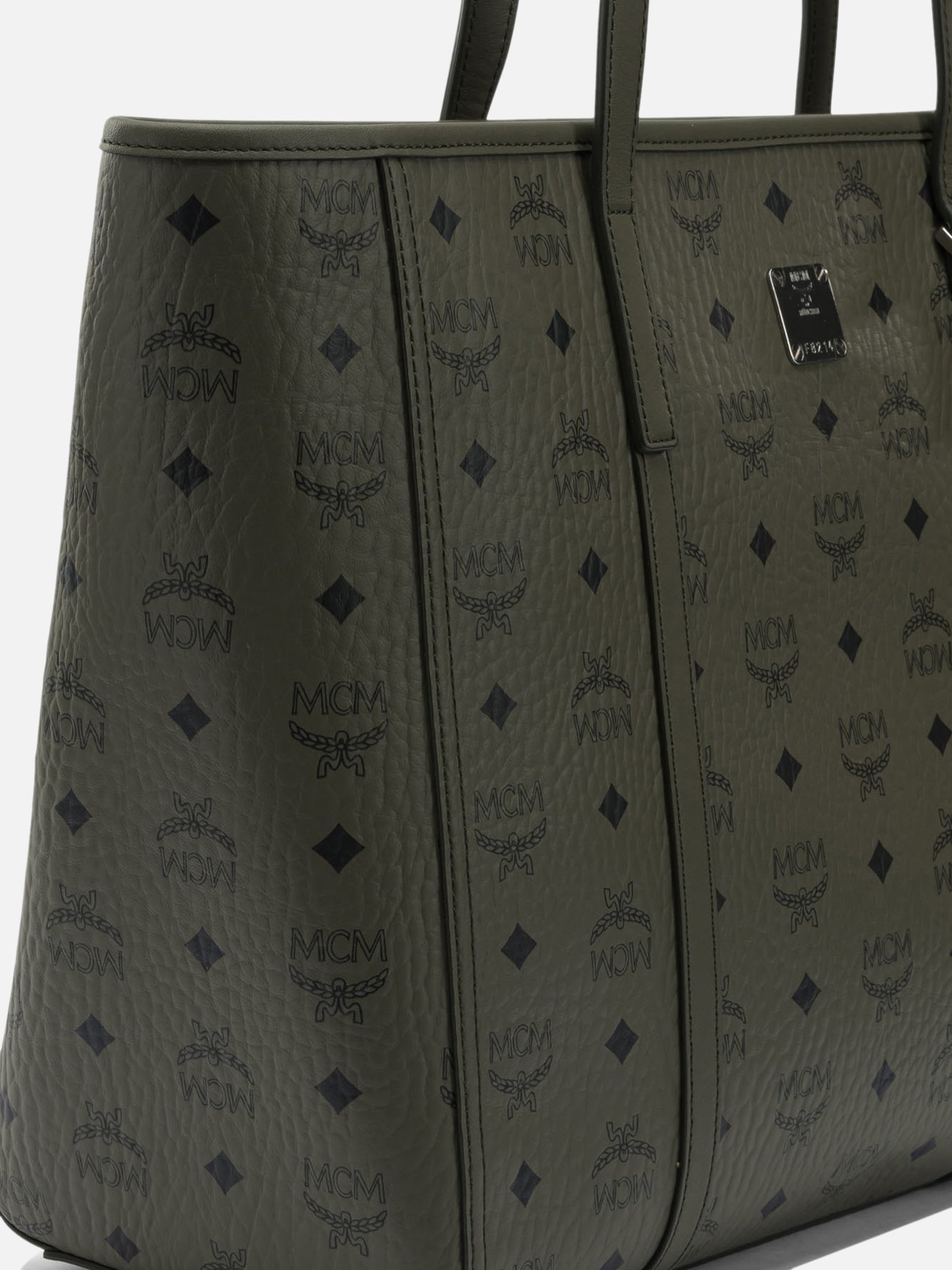 Borse grandi 63% polyurethane 20% polyester 17% cotton  Verde - Mcm Donna | PDP | VIETTI Online Store | thumbnail_4