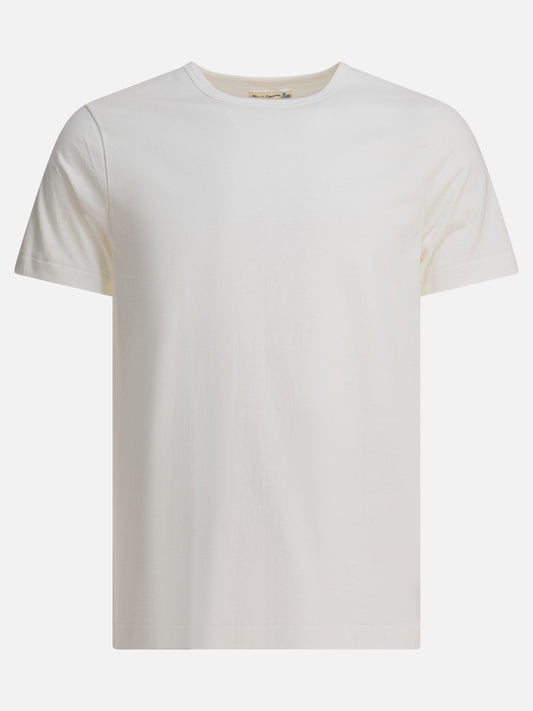T-shirt girocollo Solid colour  Bianco - Merz b. Schwanen Uomo | VIETTI Online Store 
