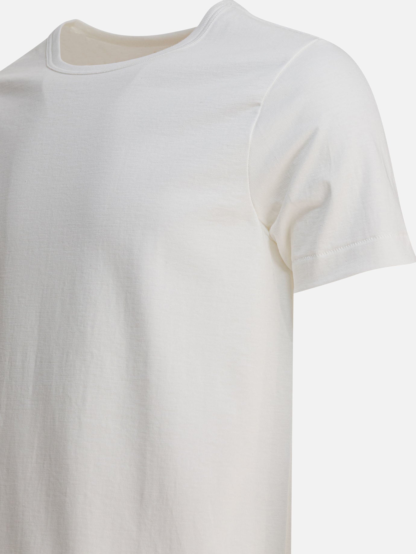 T-shirt girocollo Solid colour  Bianco - Merz b. Schwanen Uomo | PDP | VIETTI Online Store | thumbnail_4