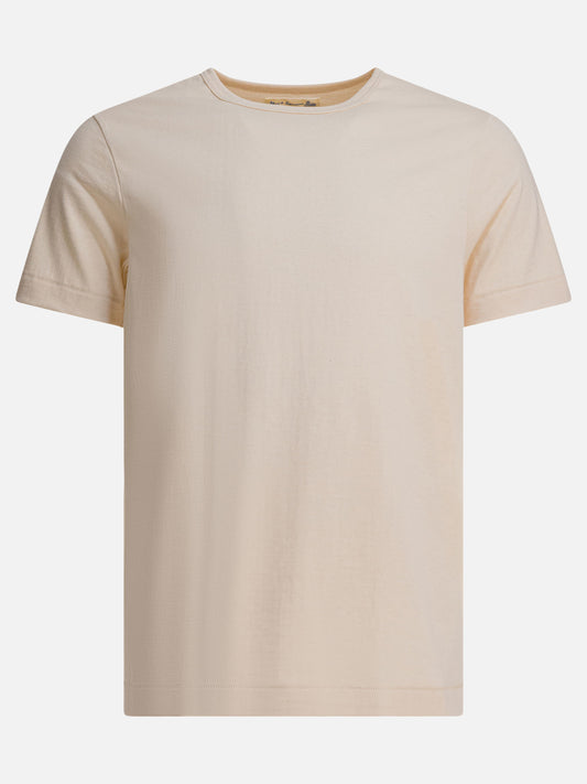 T-shirt girocollo Solid colour  Beige - Merz b. Schwanen Uomo | VIETTI Online Store 
