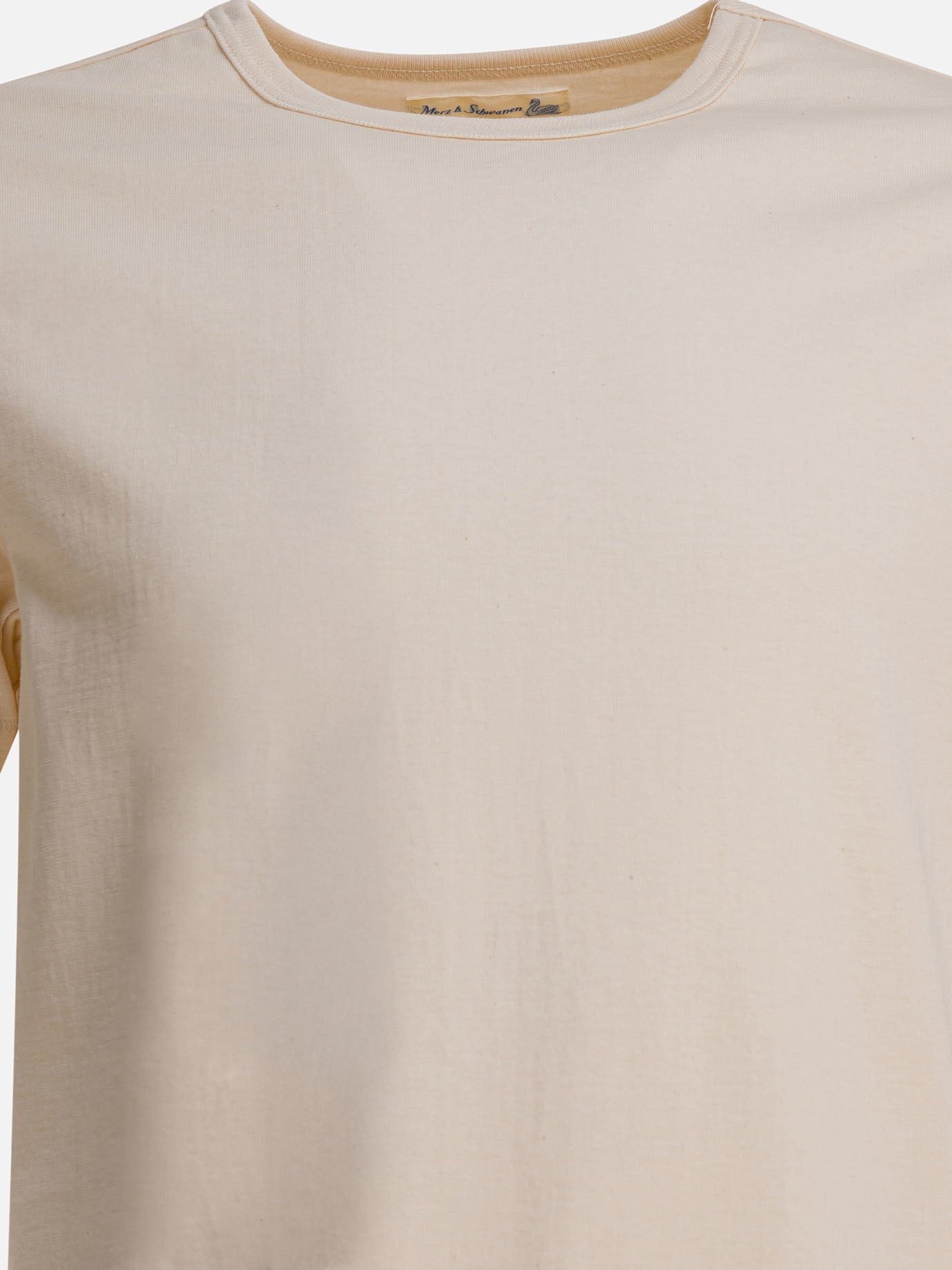 T-shirt girocollo Solid colour  Beige - Merz b. Schwanen Uomo | PDP | VIETTI Online Store | Zoom-Modal_3
