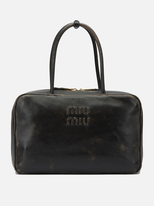 Borse medie Logo  Marrone - Miu Miu Donna | PDP | VIETTI Online Store 
