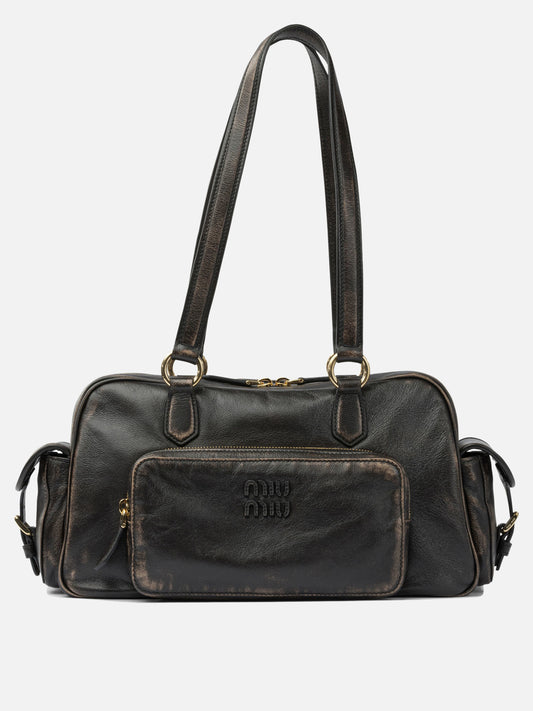 Borse medie 100% lamb leather  Marrone - Miu Miu Donna | PDP | VIETTI Online Store 
