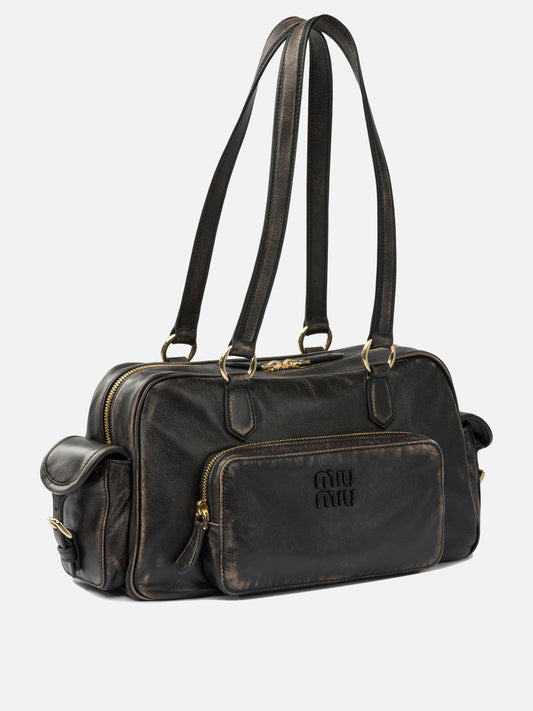 Borse medie 100% lamb leather  Marrone - Miu Miu Donna | PDP | VIETTI Online Store | 2
