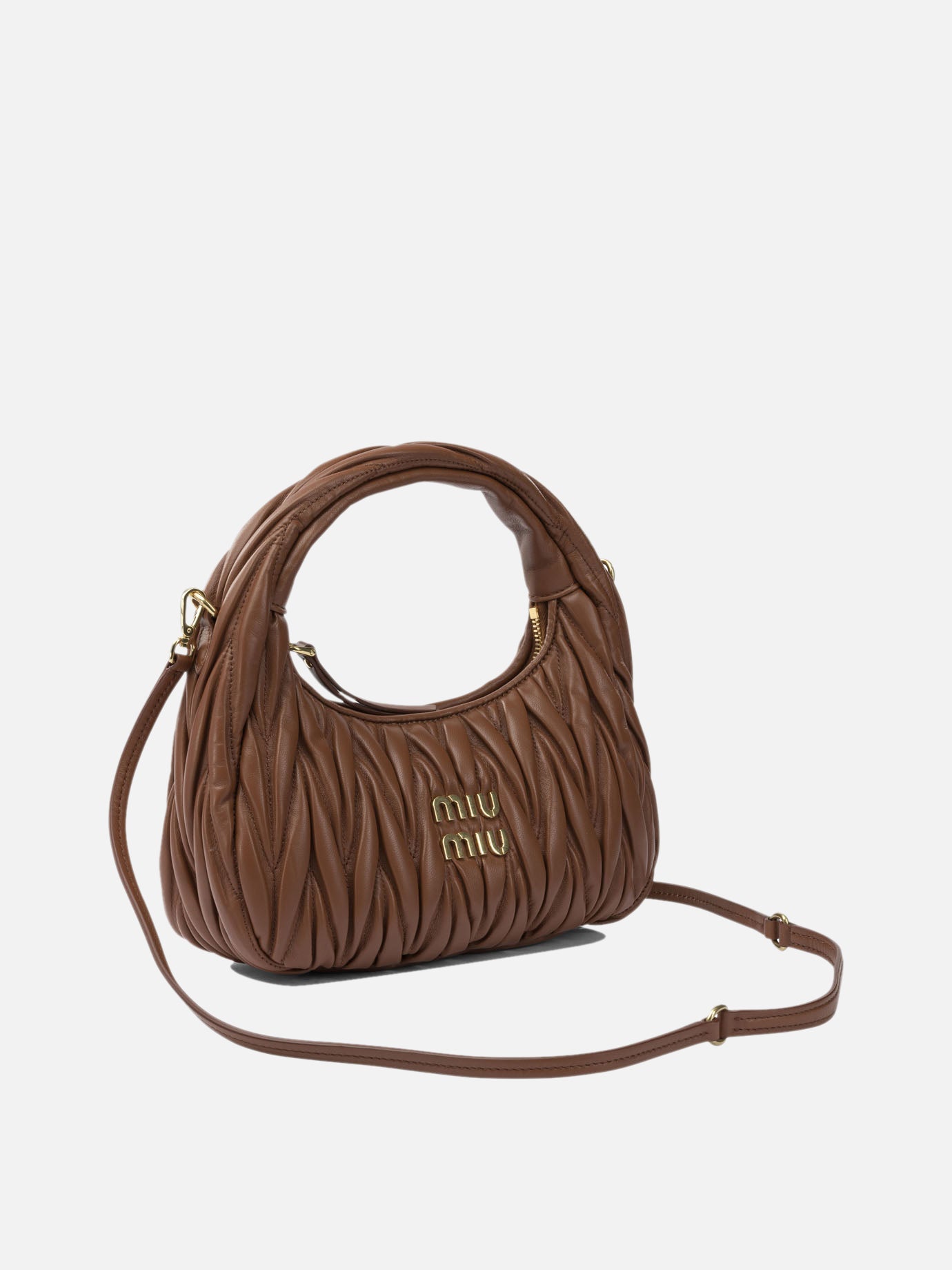 Borse piccole Logo  Marrone - Miu Miu Donna | PDP | VIETTI Online Store | thumbnail_2