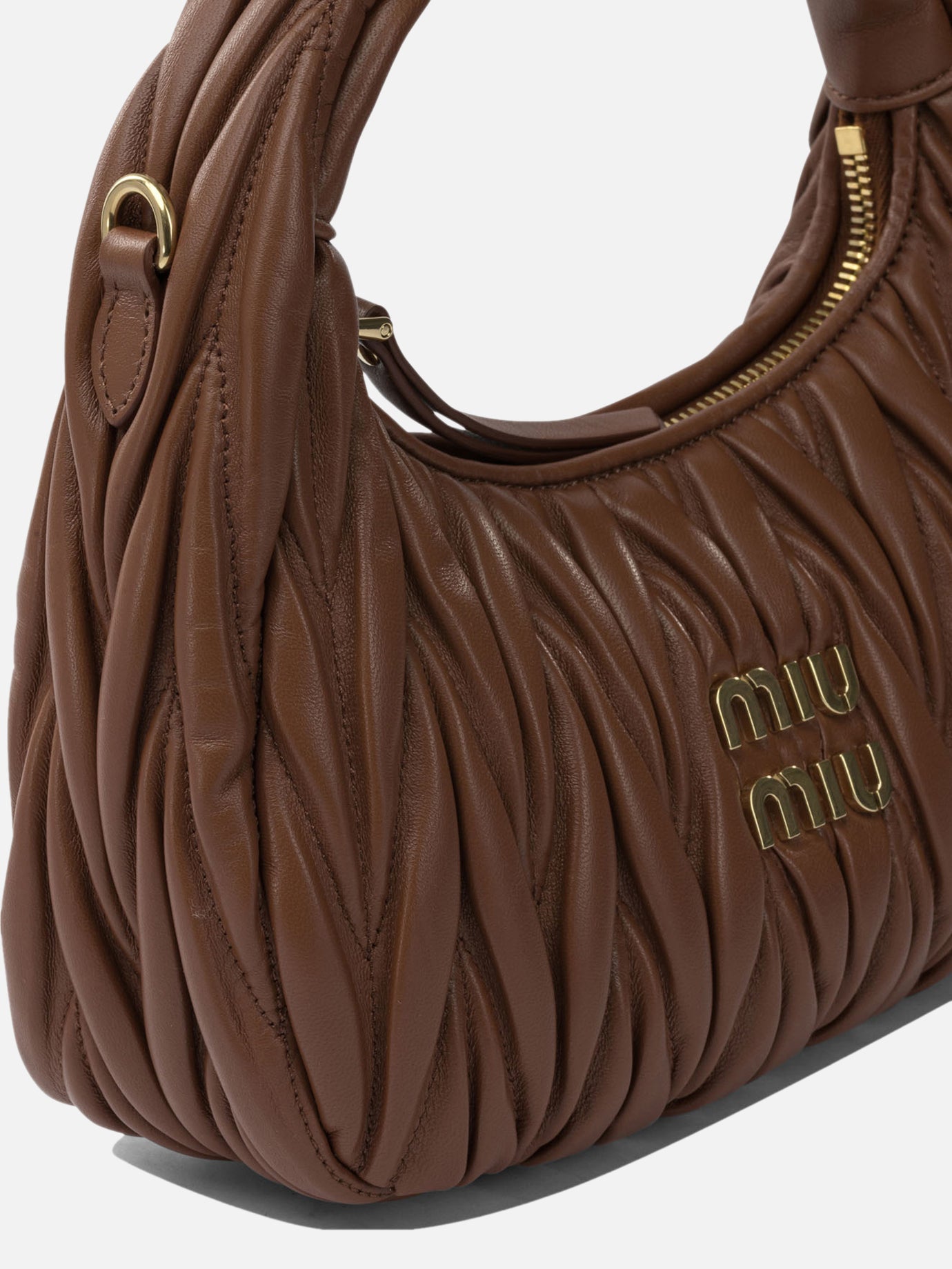 Borse piccole Logo  Marrone - Miu Miu Donna | PDP | VIETTI Online Store | thumbnail_4