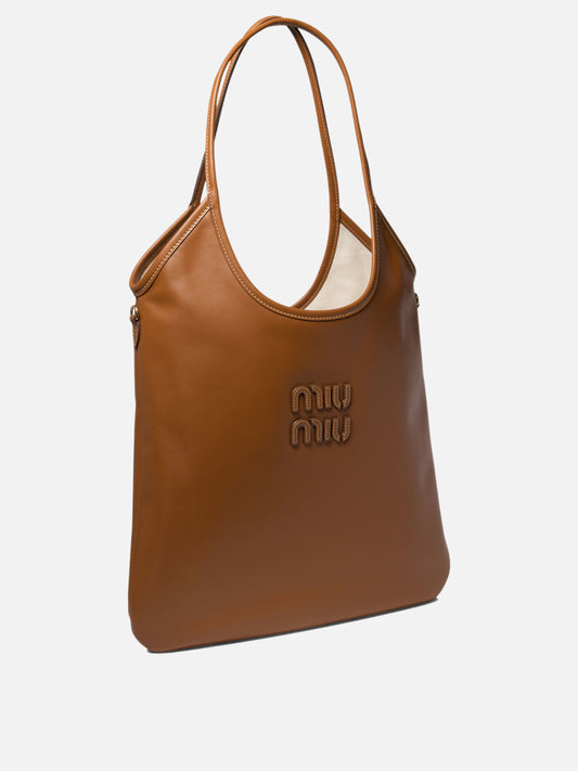 Borse medie 100% calf leather  Marrone - Miu Miu Donna | PLP | VIETTI Online Store | 2
