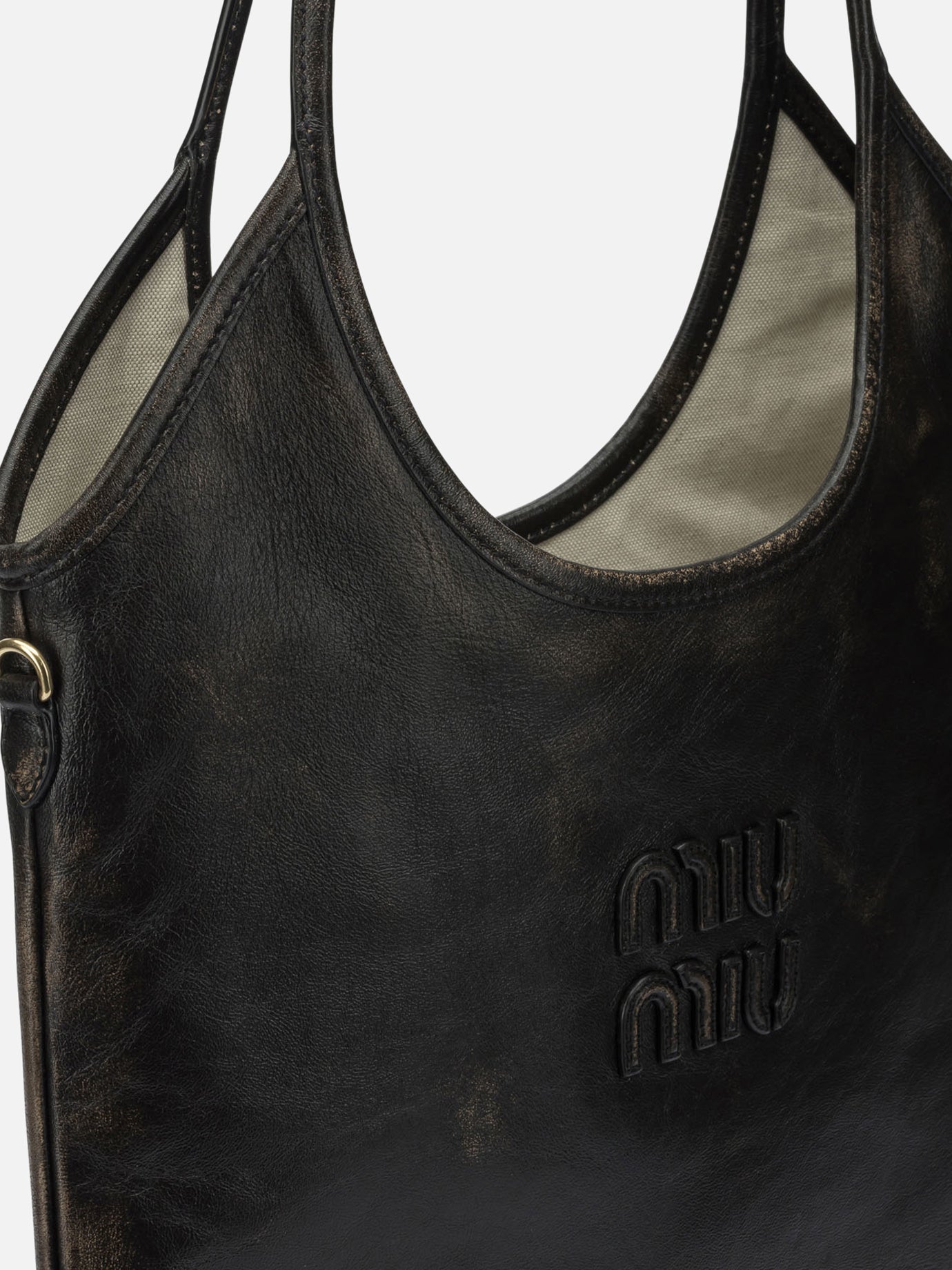 Borse medie Logo  Marrone - Miu Miu Donna | PDP | VIETTI Online Store | thumbnail_4
