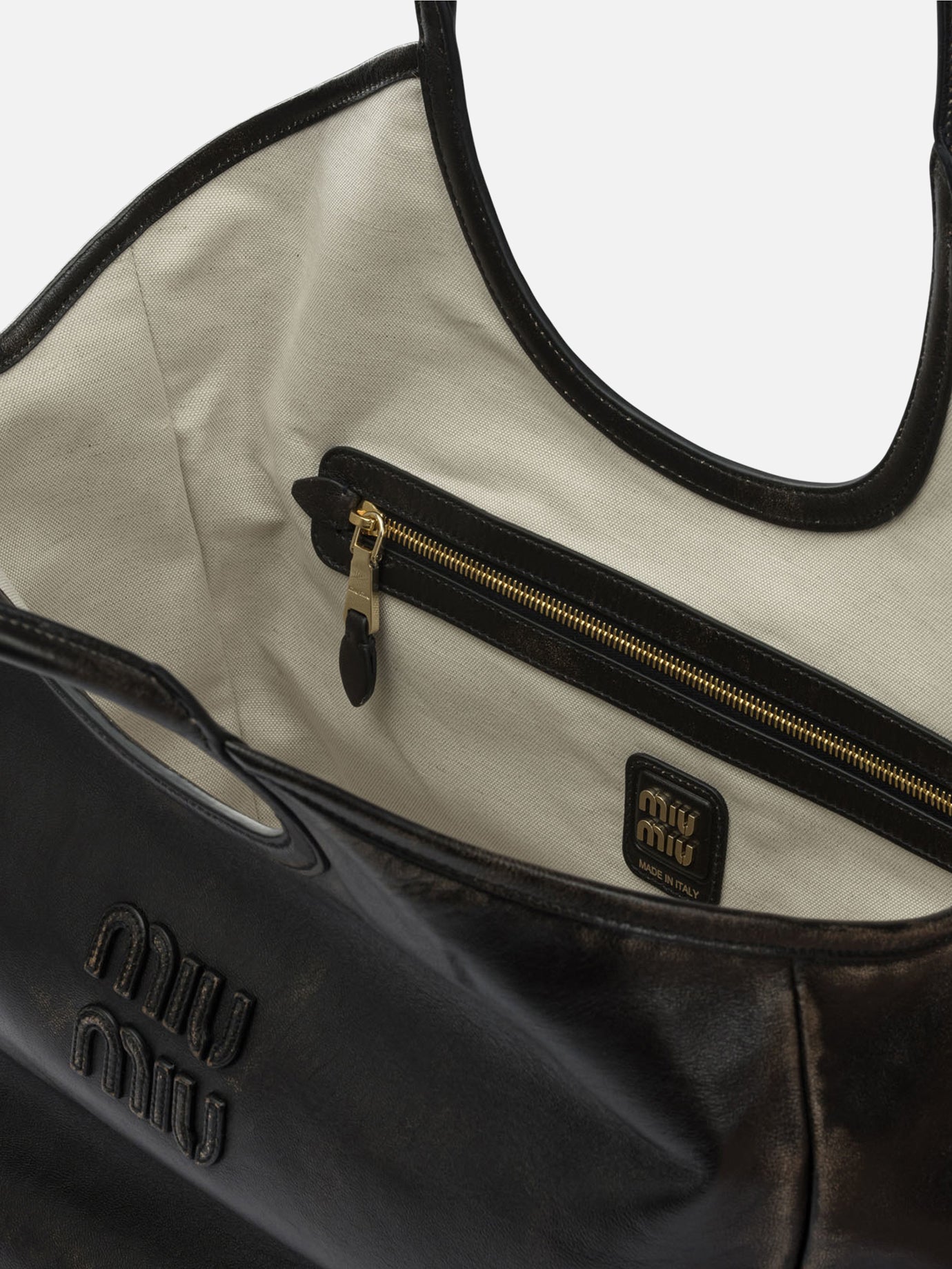 Borse medie 100% lamb leather  Marrone - Miu Miu Donna | PDP | VIETTI Online Store | thumbnail_5