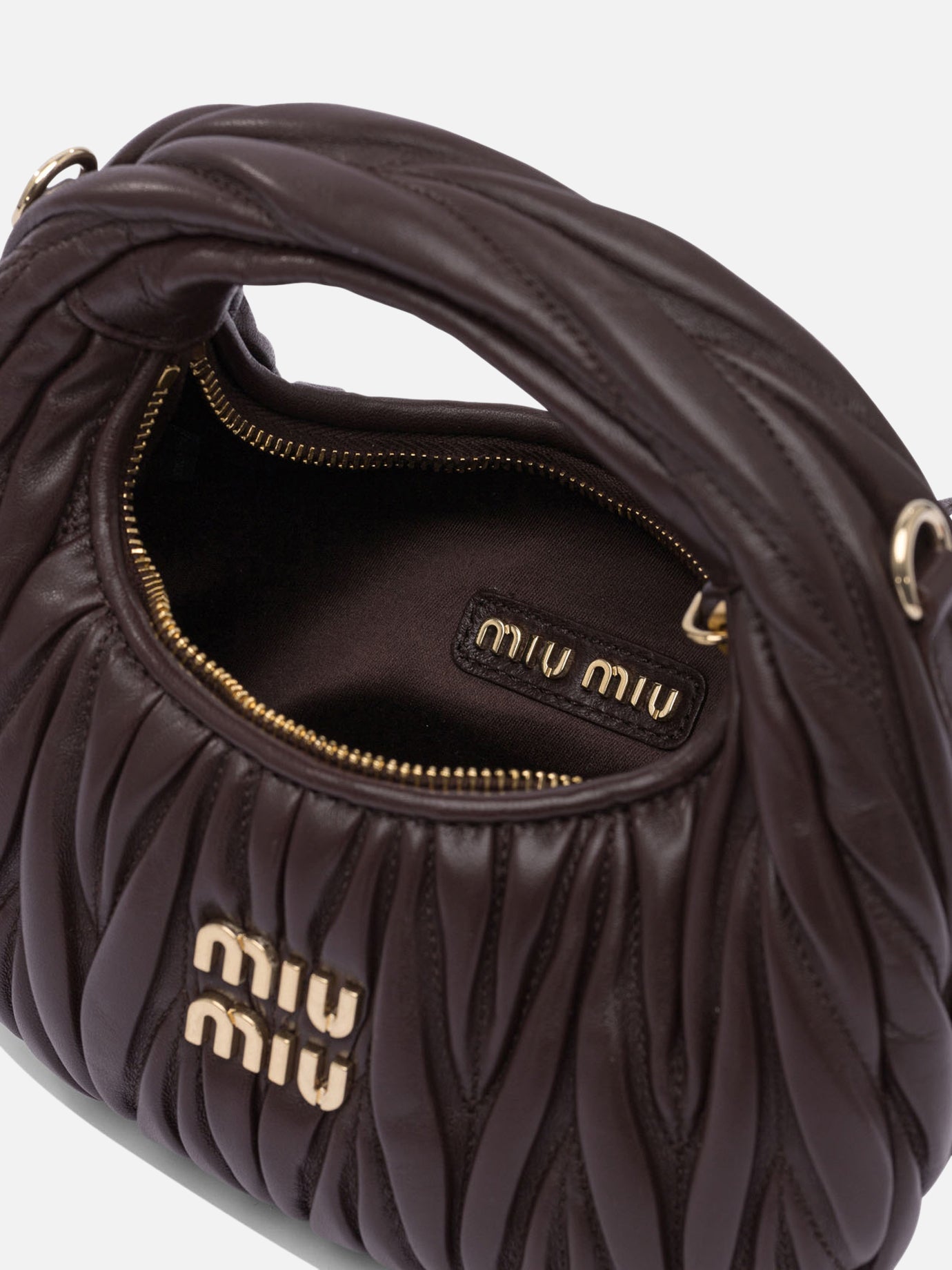 Small bags Logo  Brown - Miu Miu Women | PDP | VIETTI Online Store | thumbnail_5