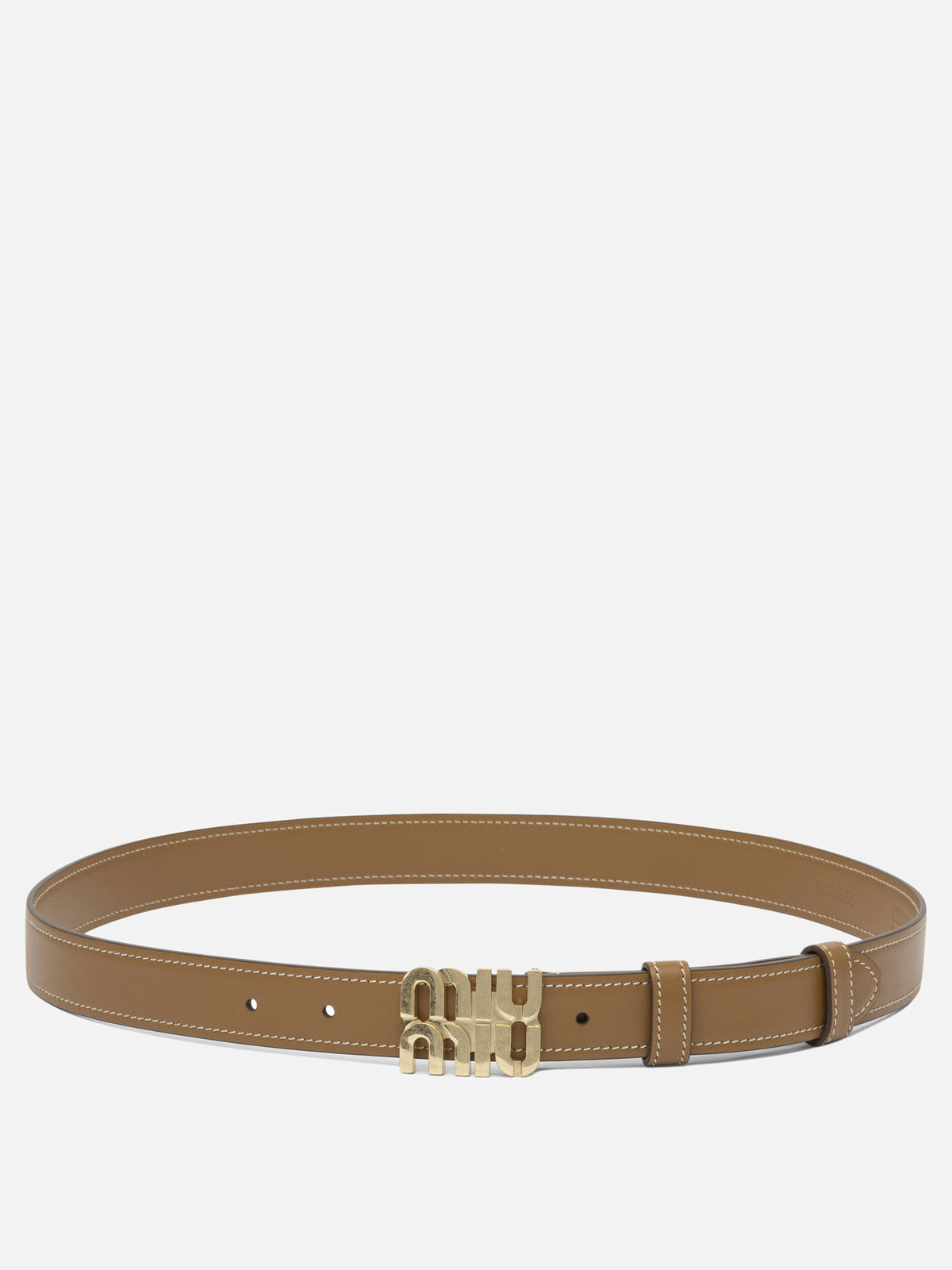 Miu Miu Leather belt Brown - Women | VIETTI Online Store