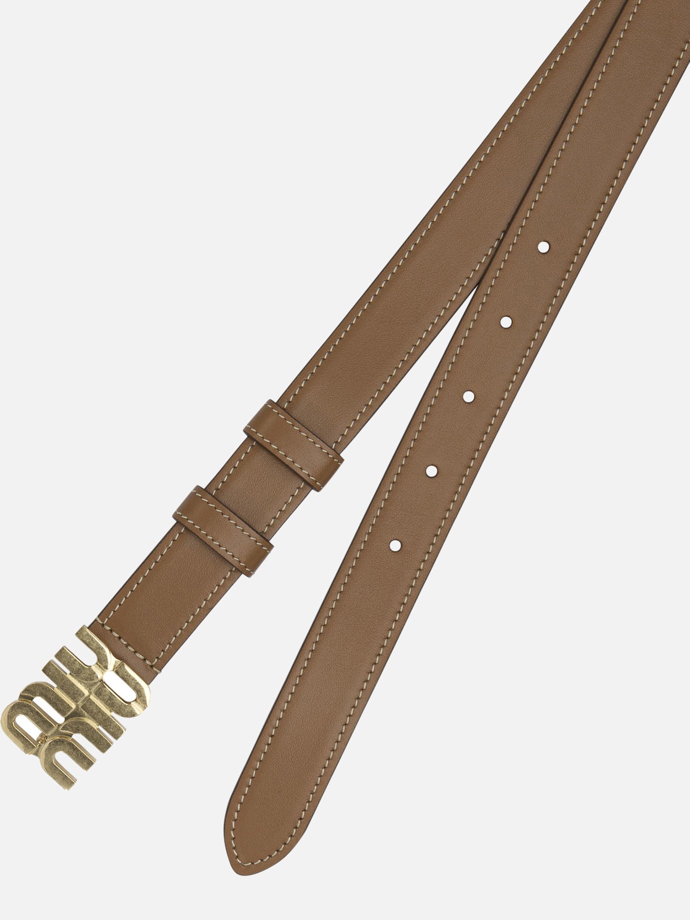 Miu Miu Leather belt Brown - Women | VIETTI Online Store