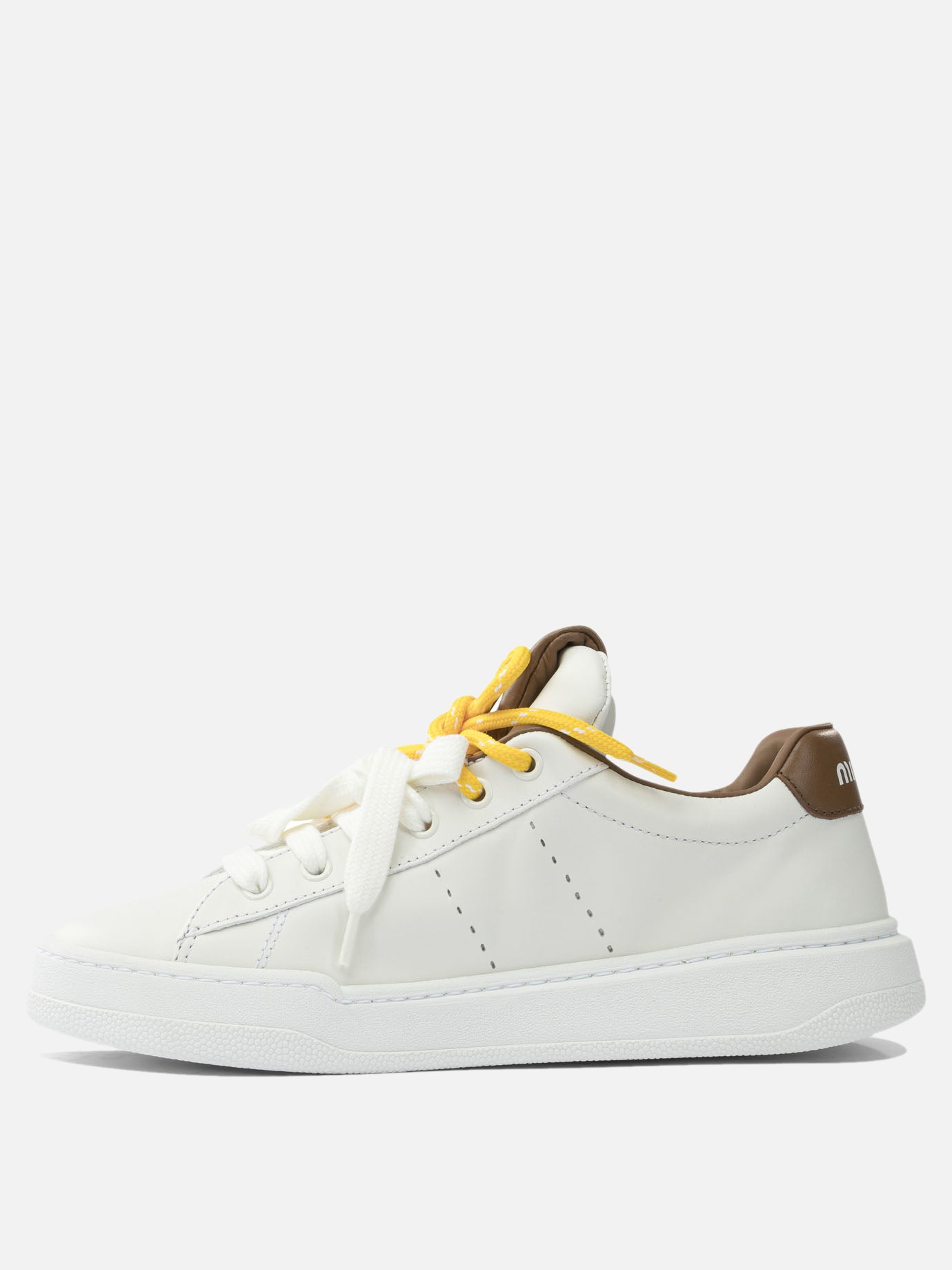 Sneaker basse 100% calf leather  Bianco - Miu Miu Donna | PDP | VIETTI Online Store | thumbnail_3