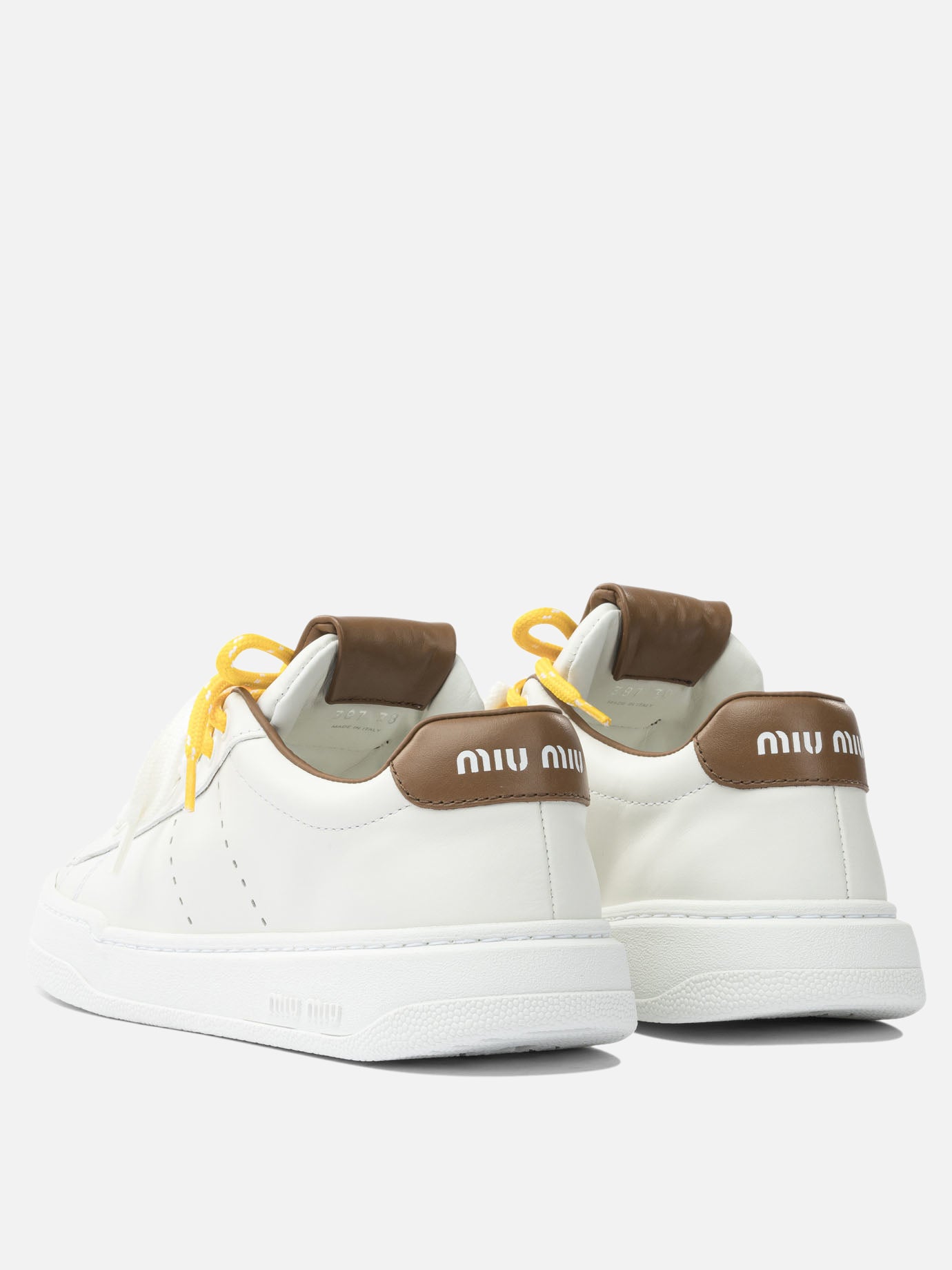 Sneaker basse 100% calf leather  Bianco - Miu Miu Donna | PDP | VIETTI Online Store | Zoom-Modal_4
