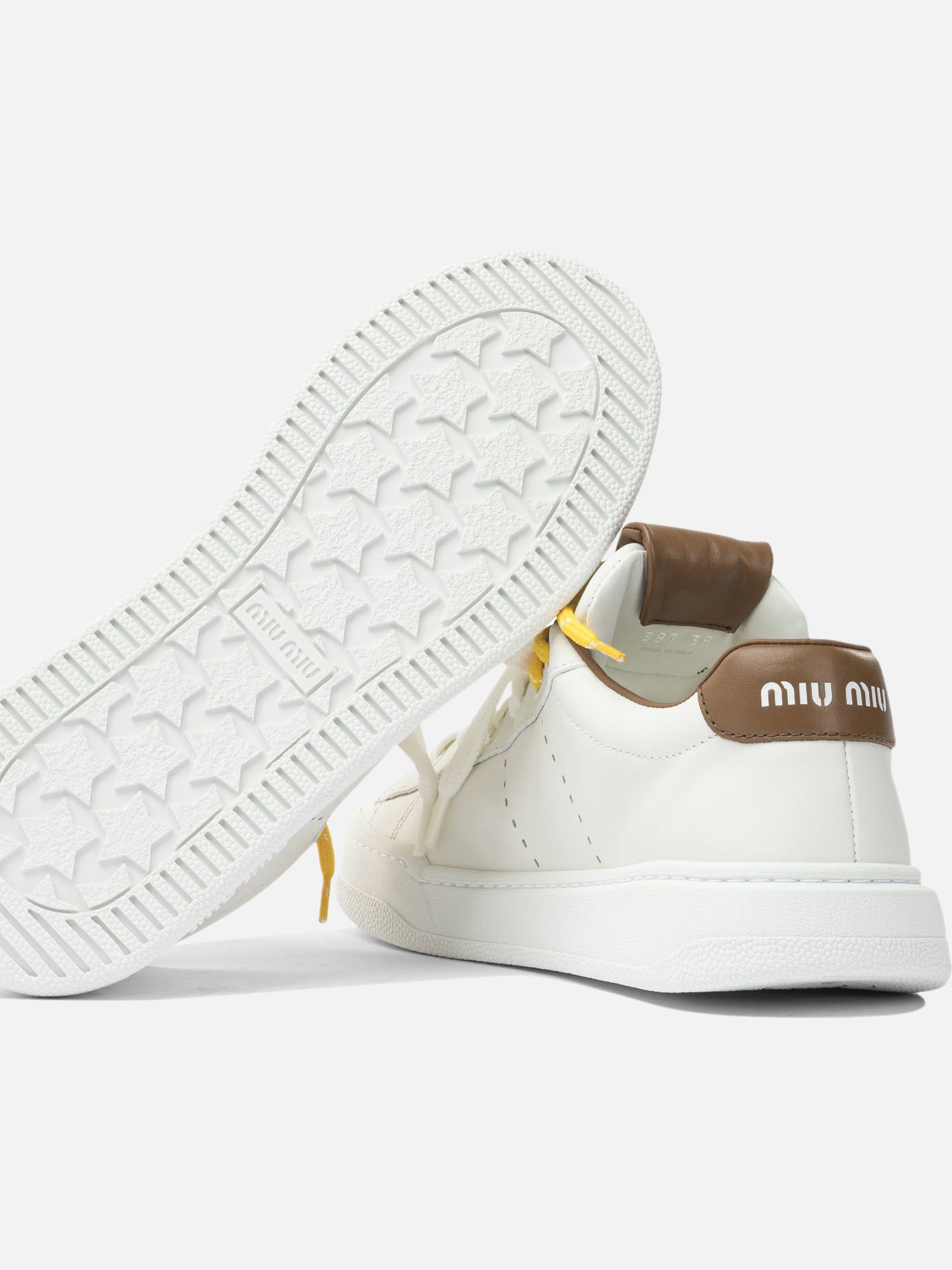 Sneaker basse 100% calf leather  Bianco - Miu Miu Donna | PDP | VIETTI Online Store | thumbnail_5