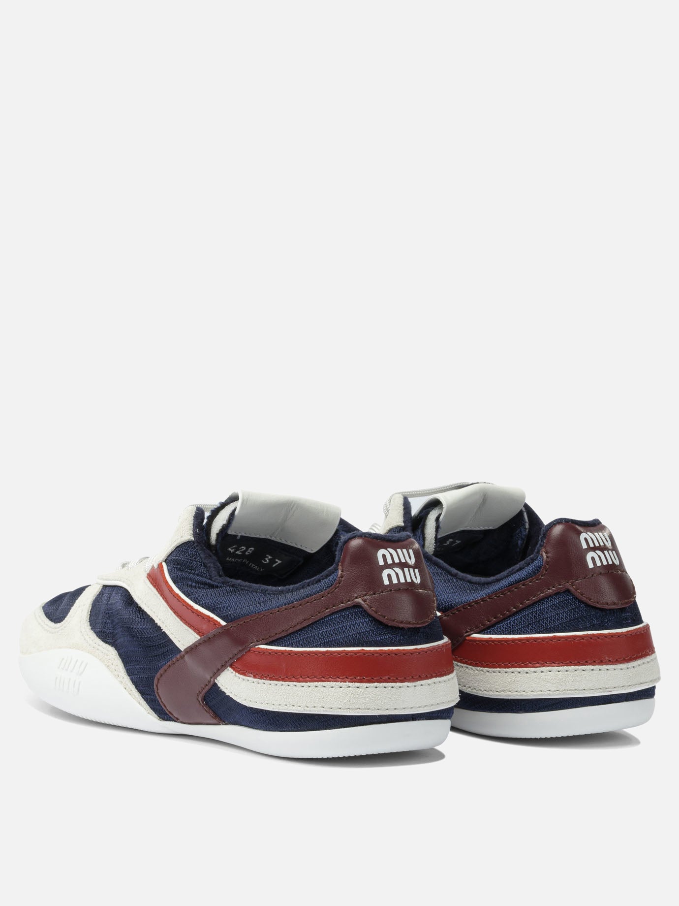Sneaker basse 100% polyester - 100% rubber  Blu - Miu Miu Donna | PDP | VIETTI Online Store | Zoom-Modal_4
