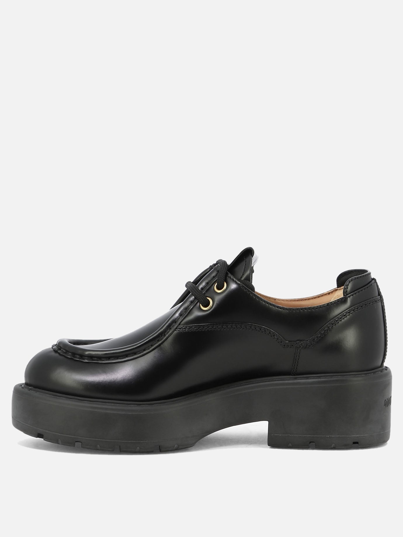 Mocassini stringati 100% calf leather - 100% calf leather  Nero - Miu Miu Donna | PDP | VIETTI Online Store | Zoom-Modal_3
