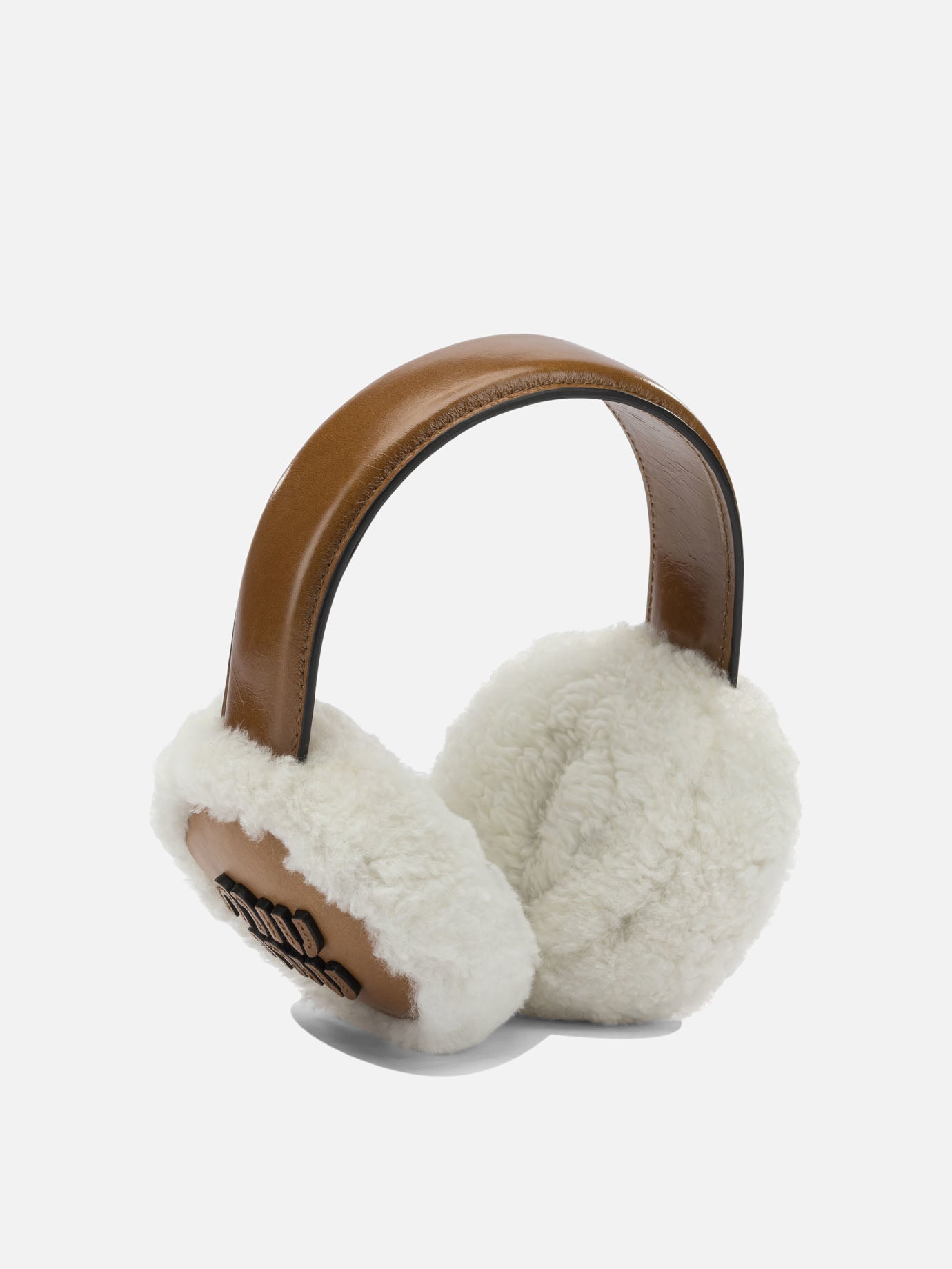 Miu Miu Earmuffs in Ovis Aries Brown

