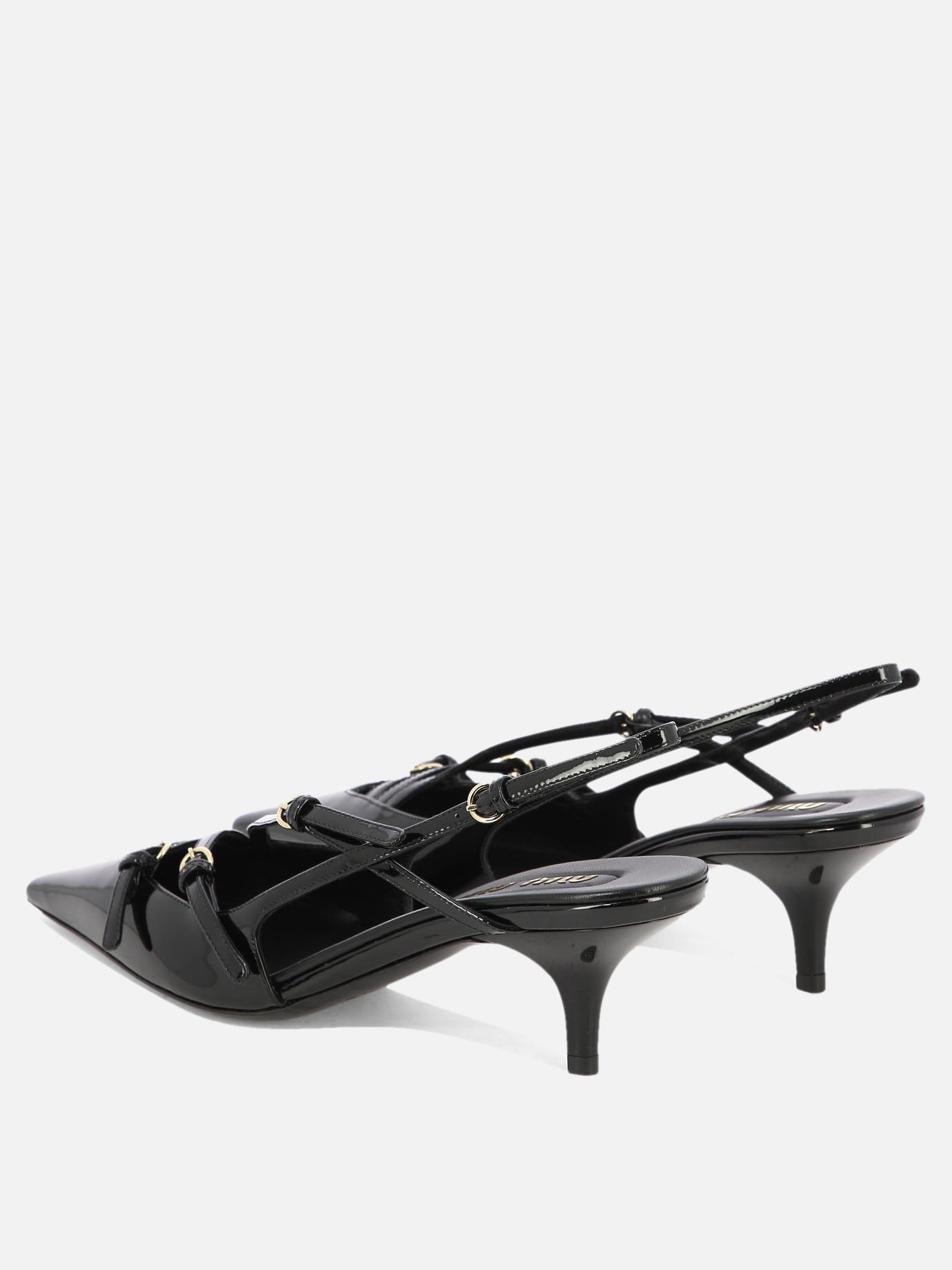 Slingback 100% calf leather  Nero - Miu Miu Donna | PDP | VIETTI Online Store | thumbnail_4