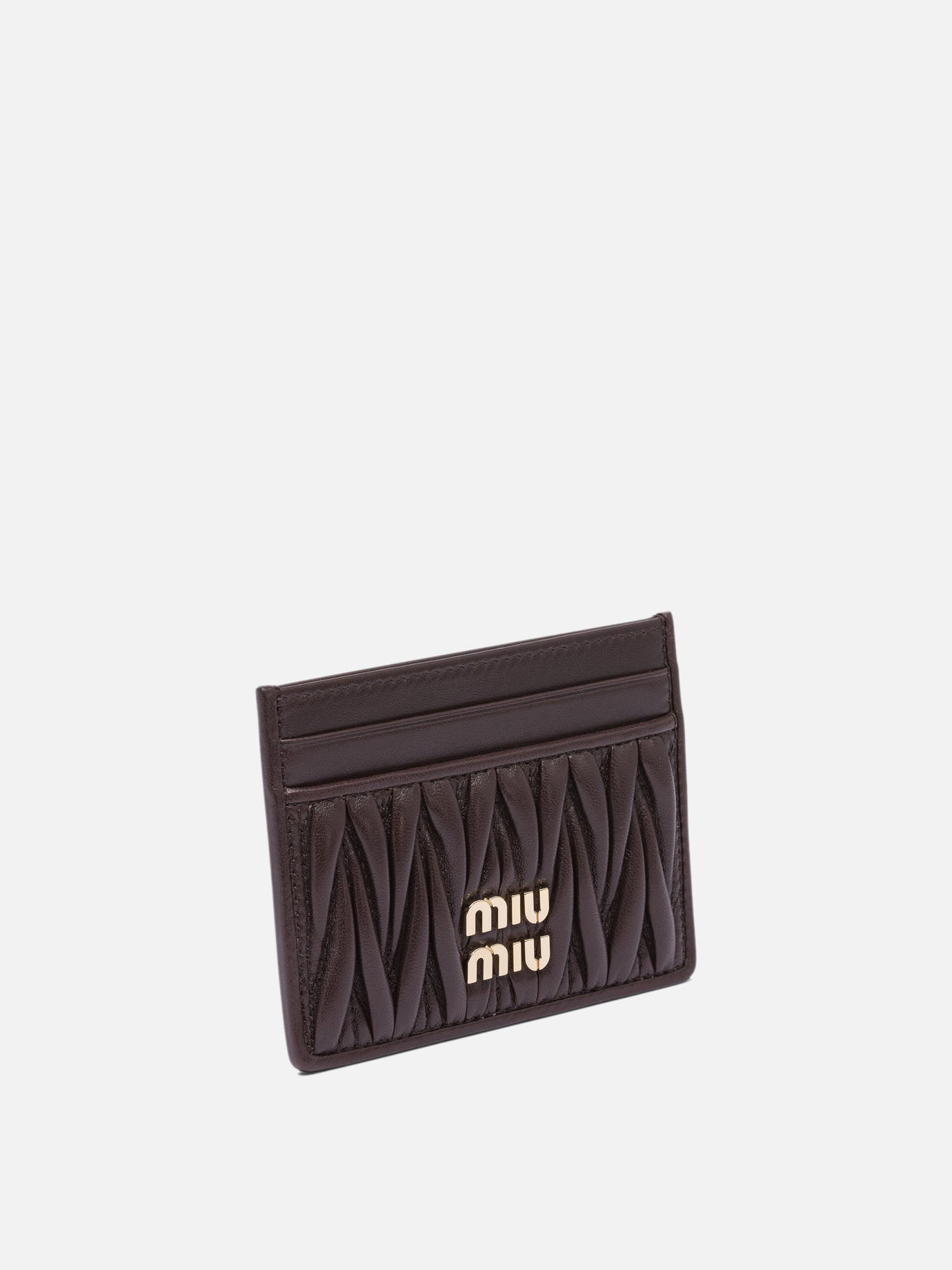 [Miu Miu] ★大人気★ Matelasse Nappa Leather Wallet ★関税無 Caramel Large Matelassé Nappa Leather Wallet | Miu Miu