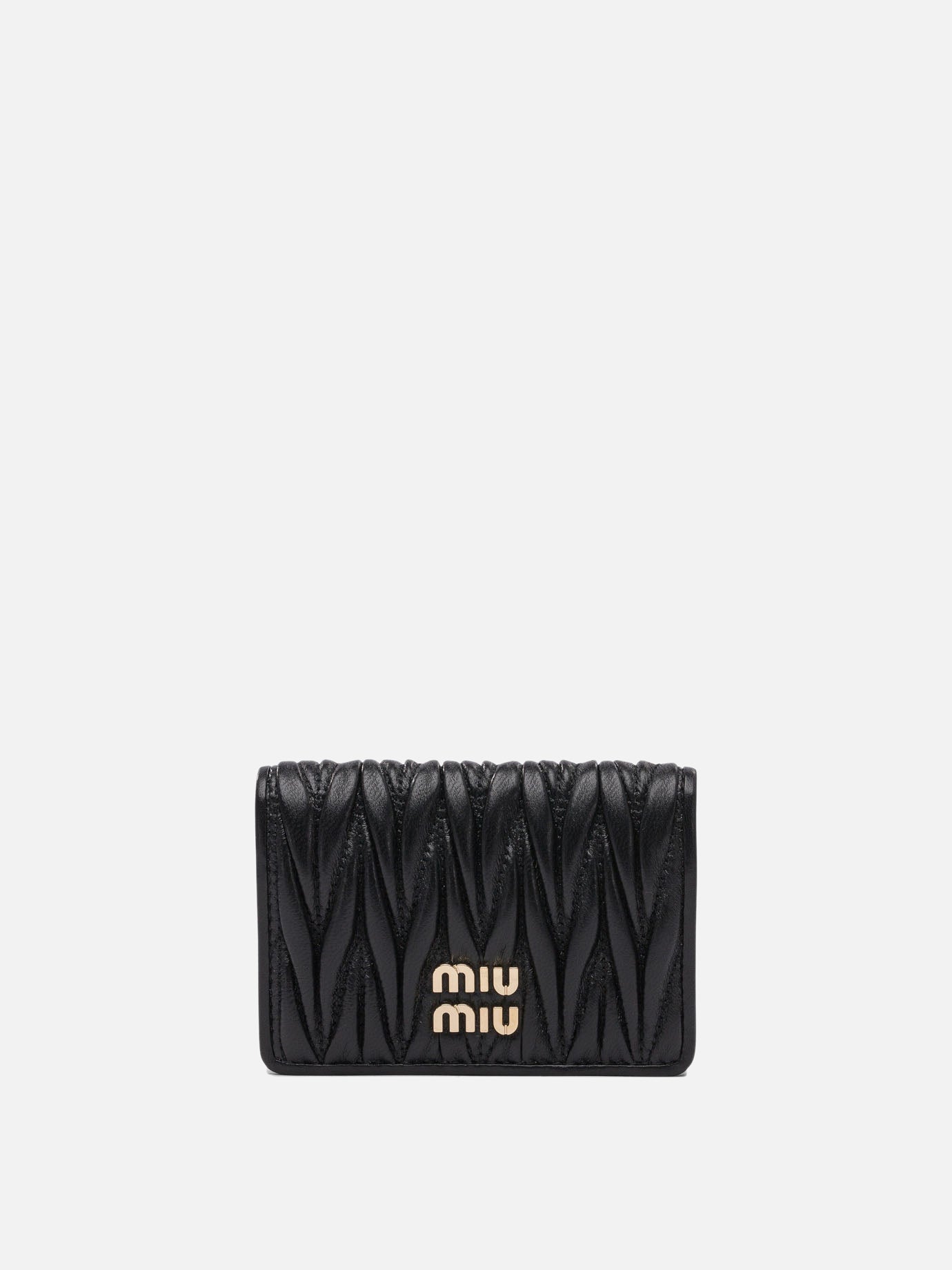Portacarte Logo  Nero - Miu Miu Donna | PDP | VIETTI Online Store | Zoom-Modal
