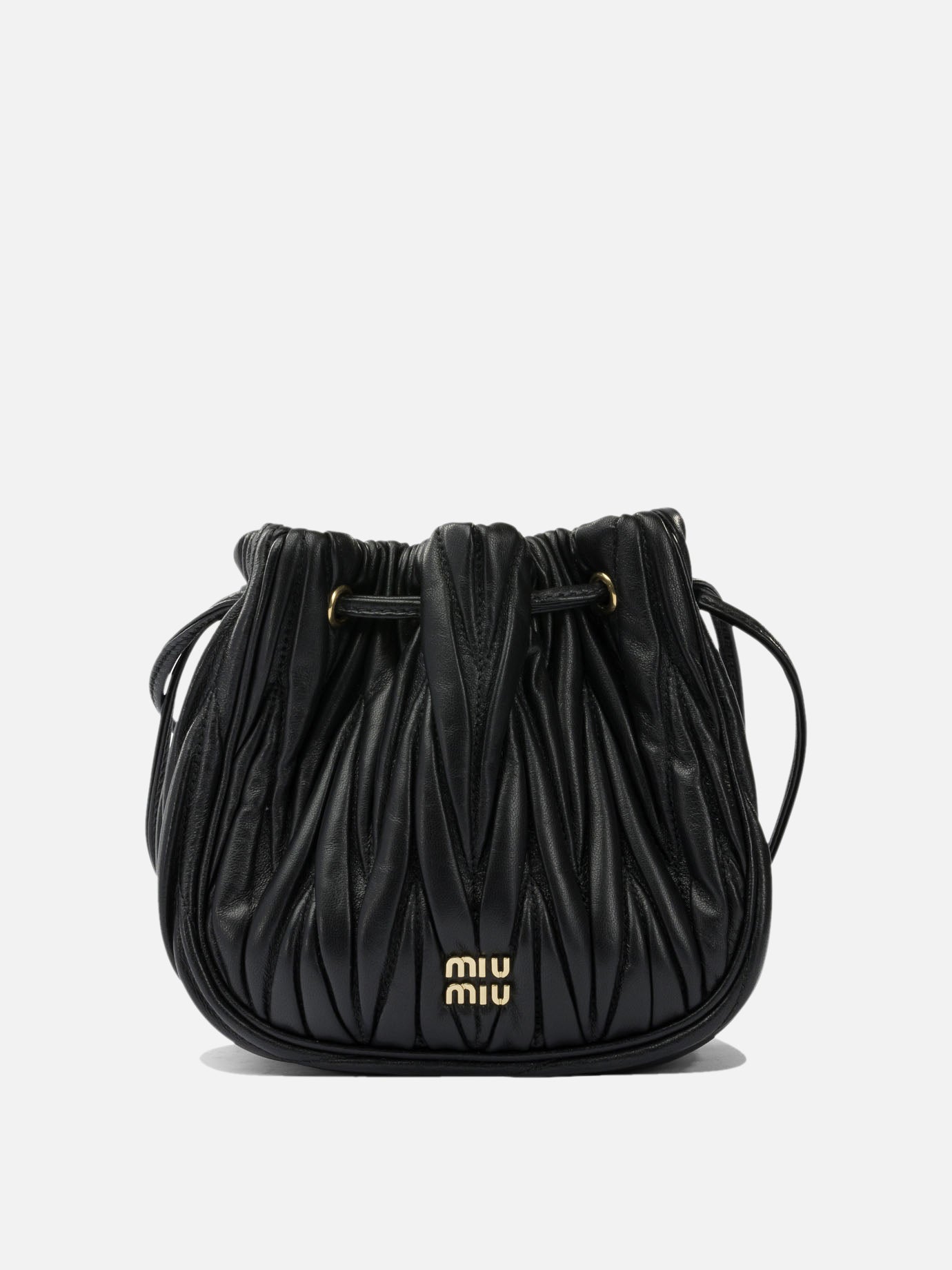 Miu Miu Matelassé nappa leather handbag Black - Women