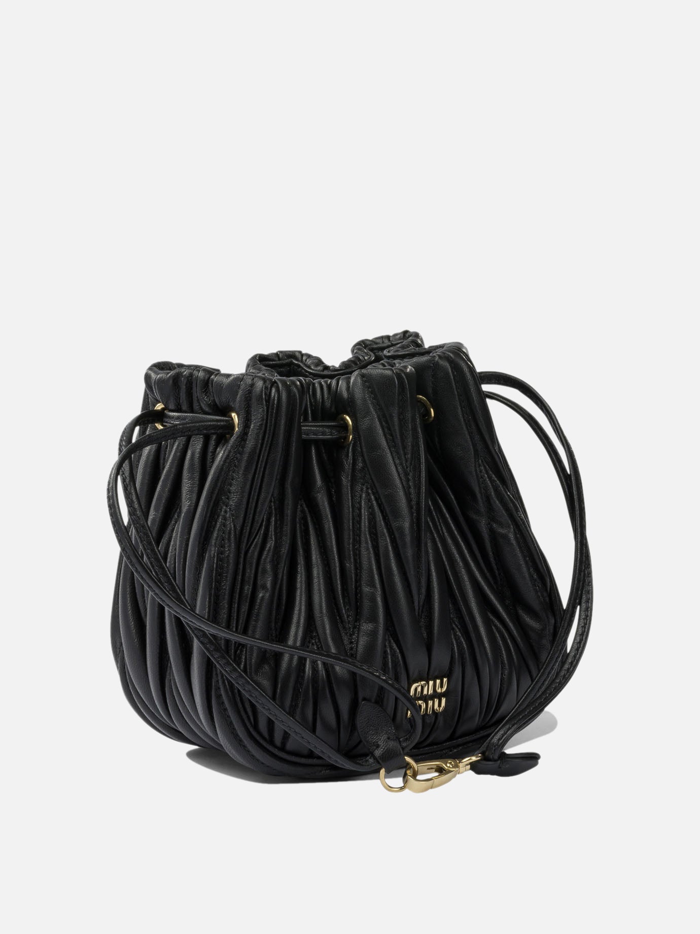 Miu Miu Matelassé nappa leather handbag Black - Women | VIETTI