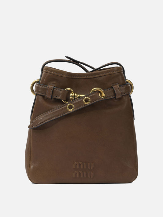 Pochette 100% lamb leather  Marrone - Miu Miu Donna | PDP | VIETTI Online Store 
