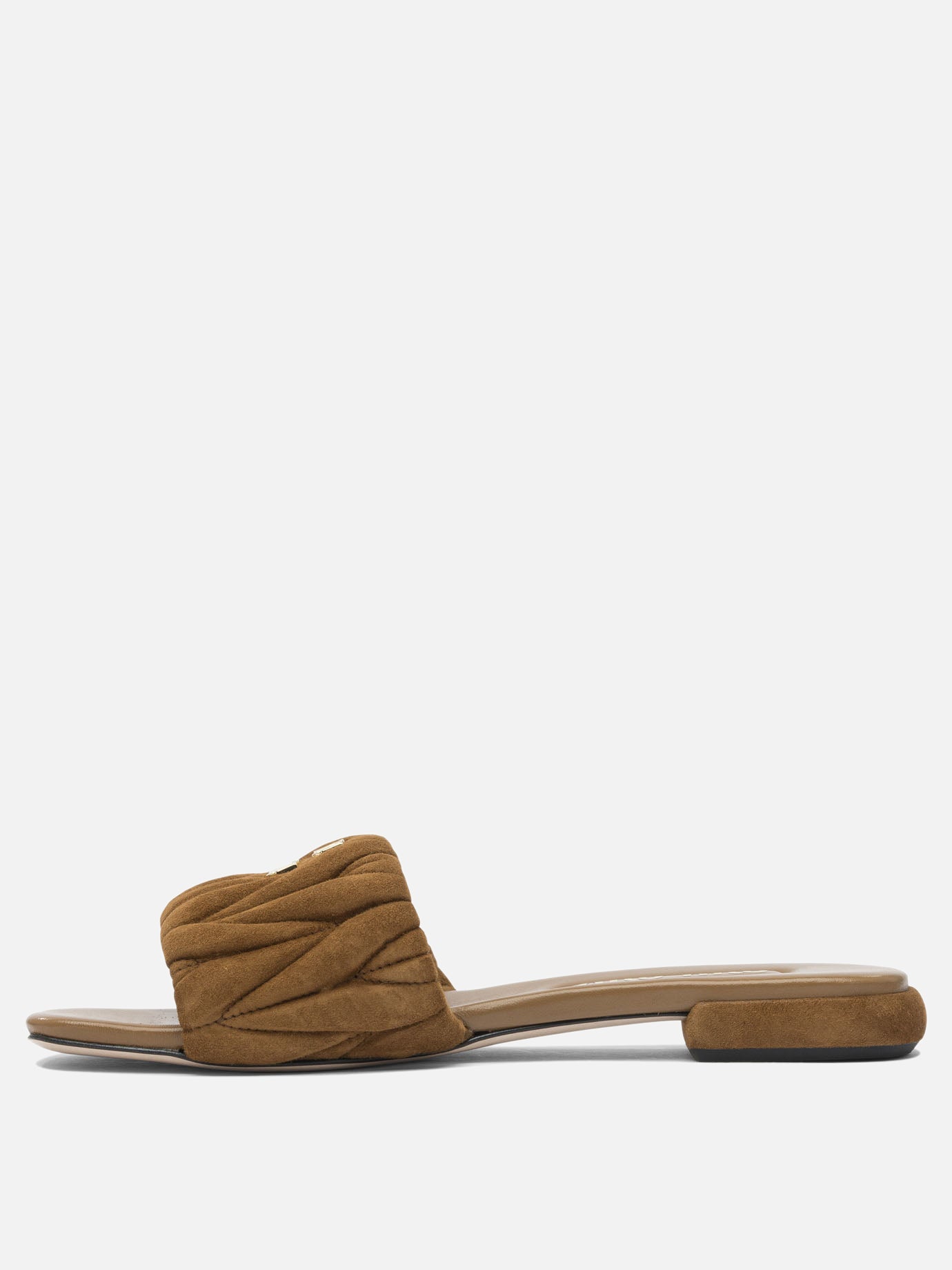 Sandali bassi 100 % calf leather  Marrone - Miu Miu Donna | PDP | VIETTI Online Store | Zoom-Modal_3

