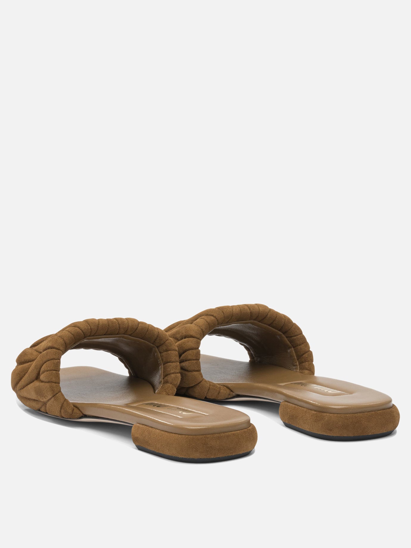 Sandali bassi 100 % calf leather  Marrone - Miu Miu Donna | PDP | VIETTI Online Store | thumbnail_4