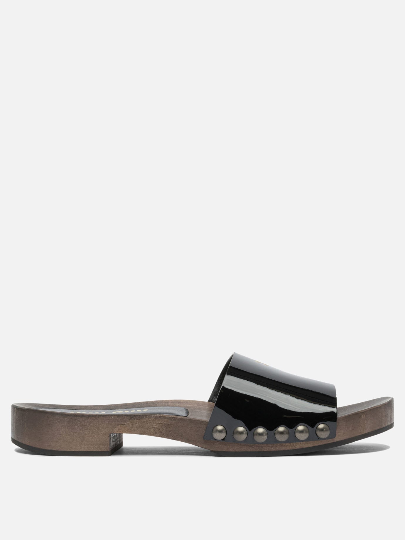 Miu Miu Patent leather clogs 30mm 10271737_36 Black thumbnail_1