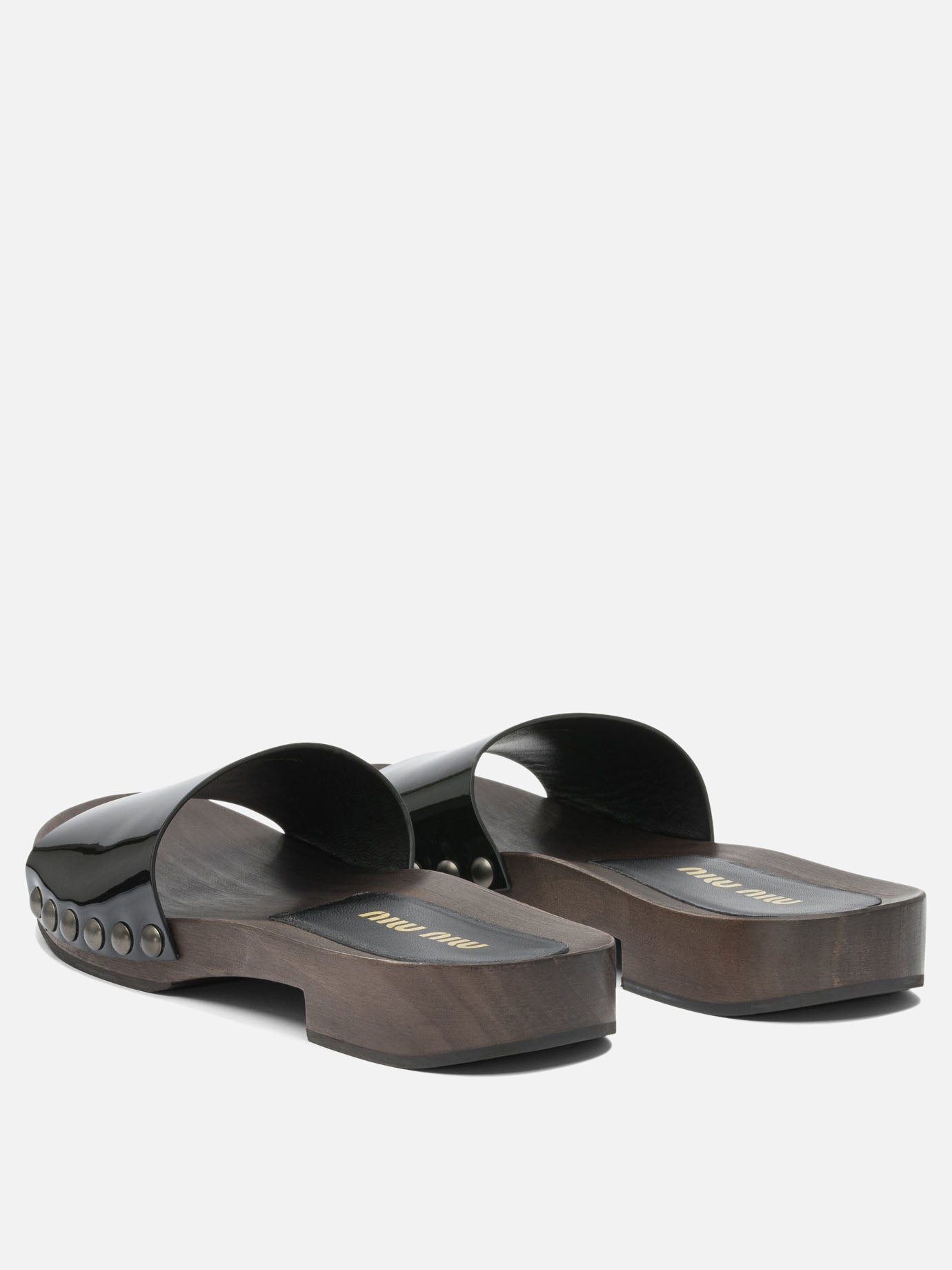 Miu Miu Patent leather clogs 30mm 10271737_36 Black thumbnail_4