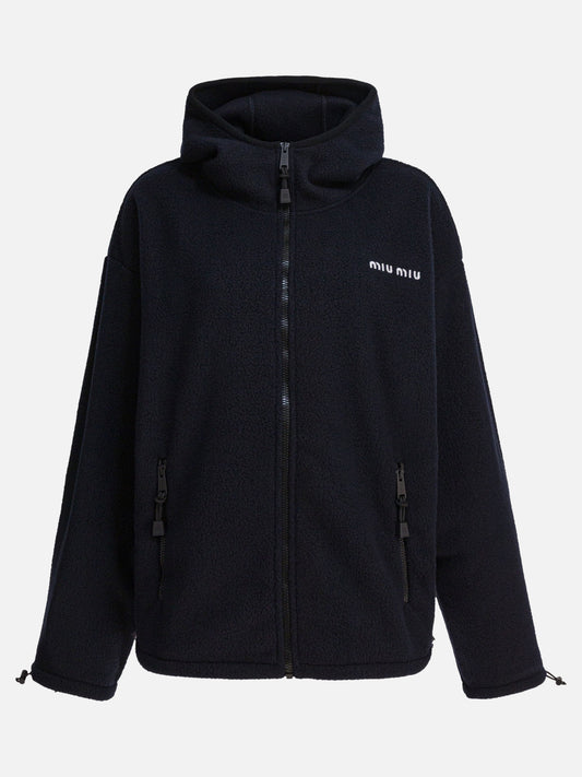 Giacche in pile Logo  Blu - Miu Miu Donna | PLP | VIETTI Online Store 
