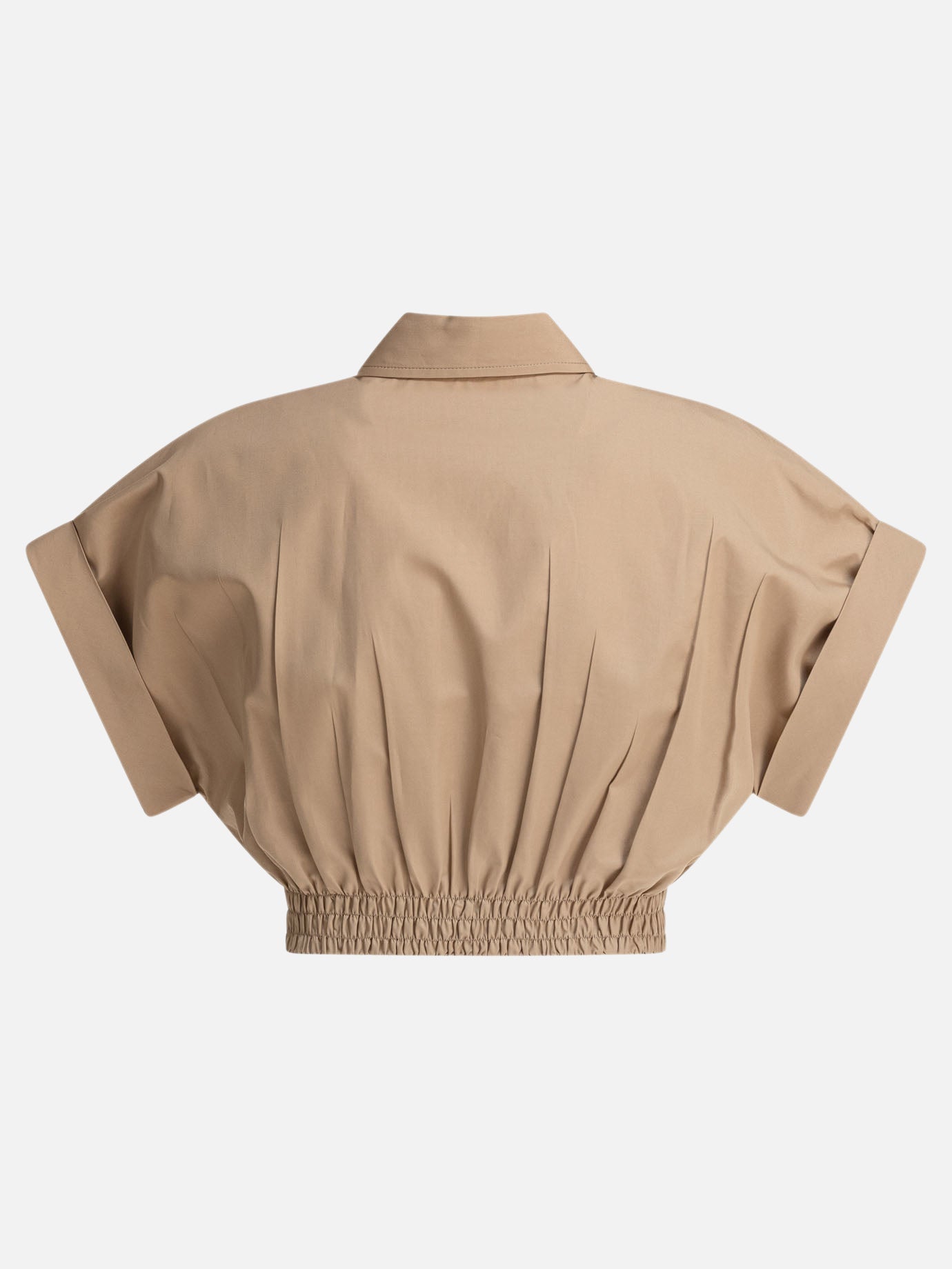 Crop top Logo  Beige - Miu Miu Donna | PDP | VIETTI Online Store | Zoom-Modal_2
